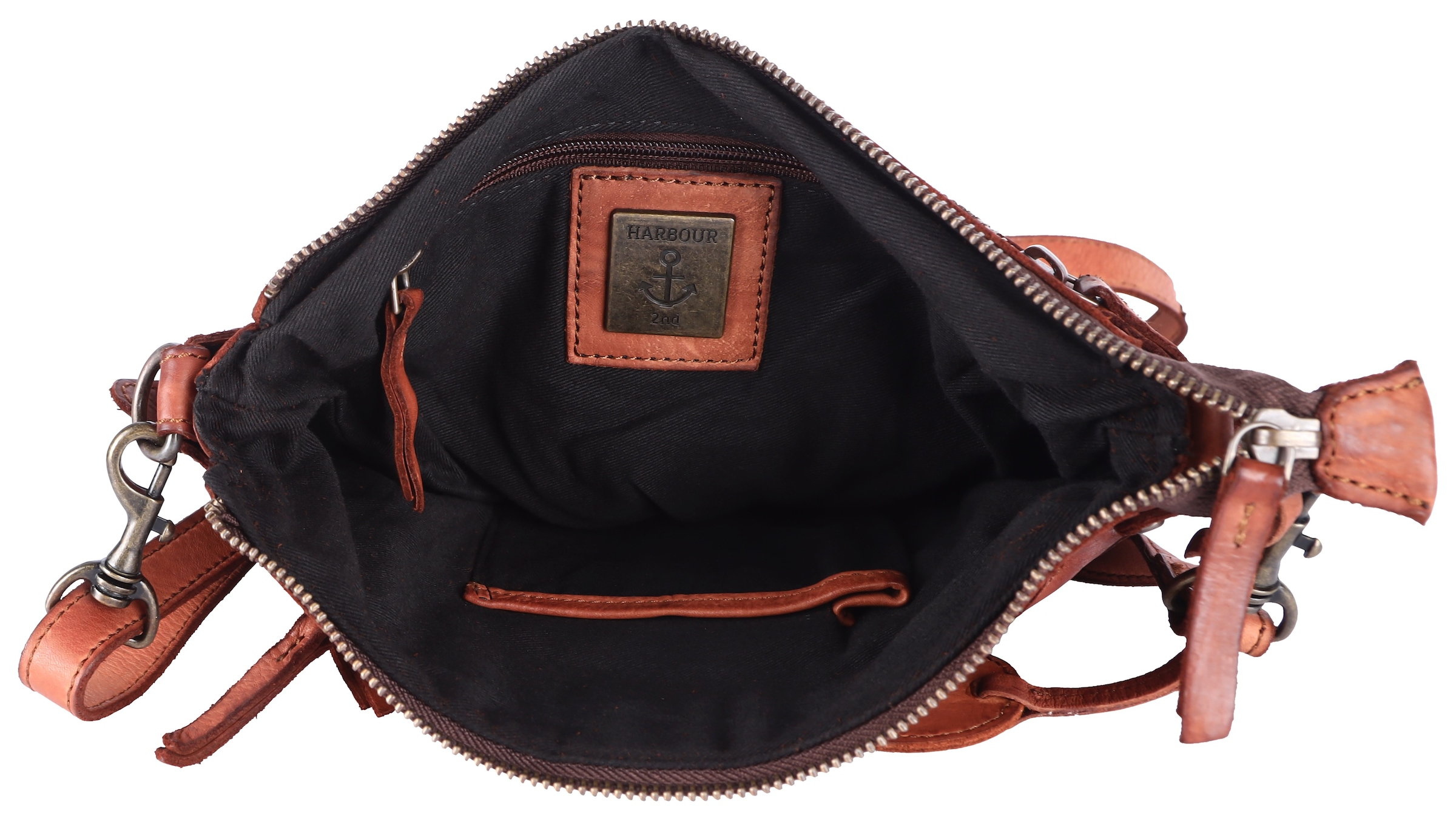 HARBOUR 2nd Handtasche »Isalie2«, Umhängetasche Tasche Damen mit Anker Anhänger