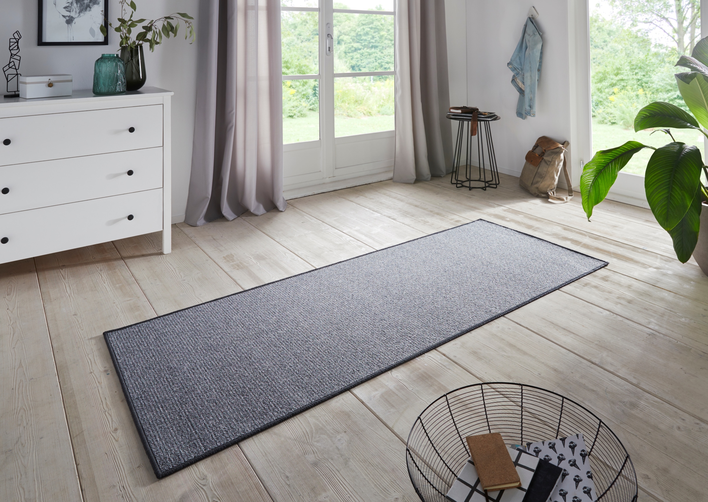 HANSE Home Läufer »Bouclé«, rechteckig, 5 mm Höhe, rutschfest, Sisal Optik, Teppich, Küche, Flur, schlicht, umkettelt