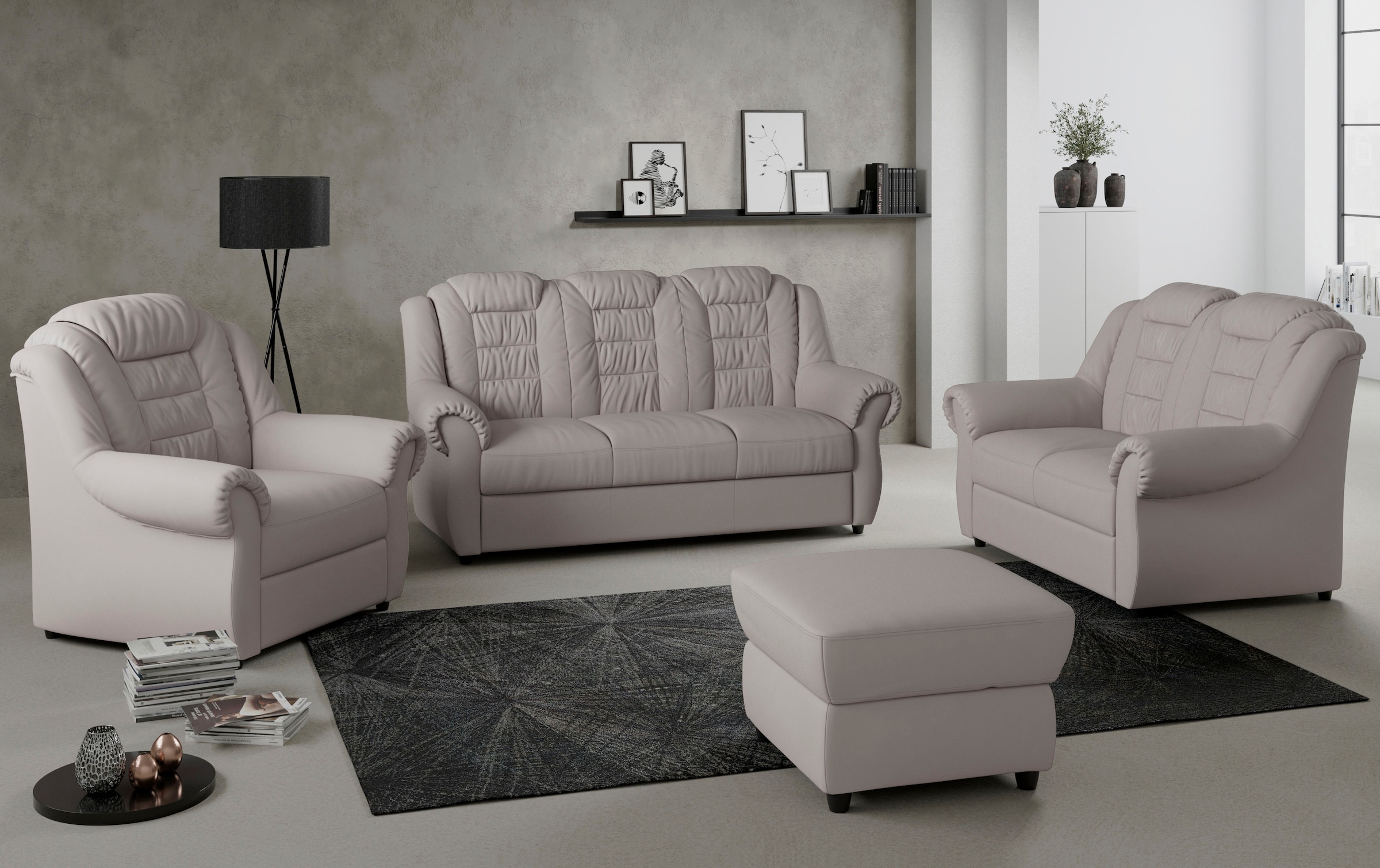 Home affaire 2-Sitzer »Boston«, Sofa mit hoher Rückenlehne