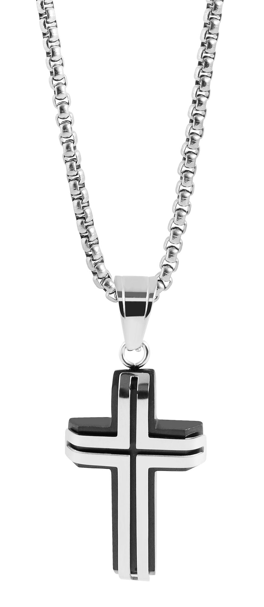 Adelia´s Kette ohne Anhänger »Edelstahl Halskette mit Anhänger Kreuz 50 cm«