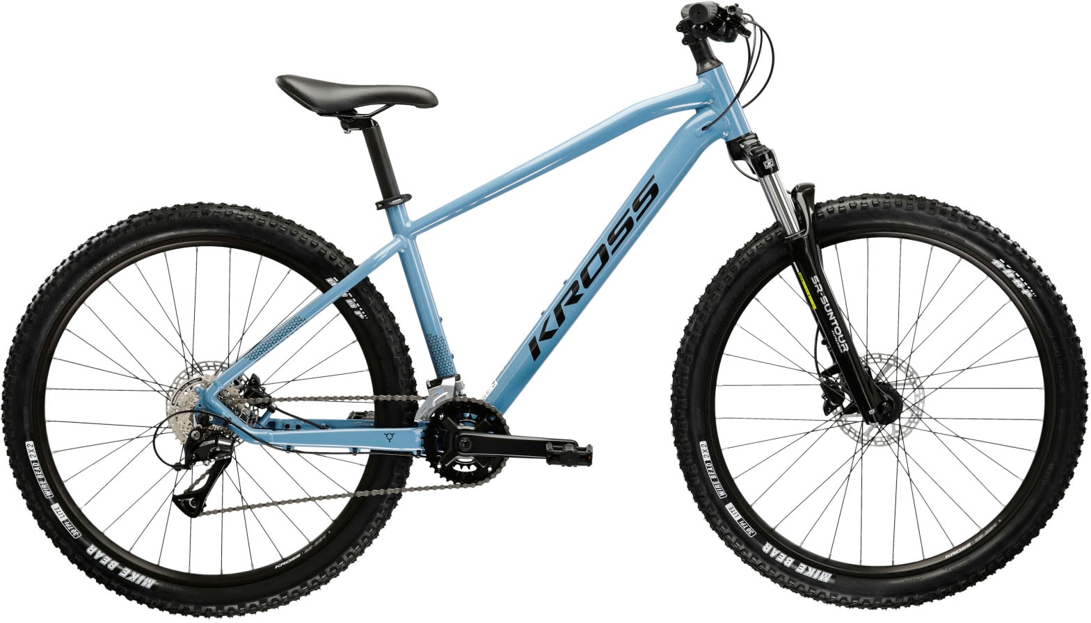 Kross Mountainbike »Hexagon 4.0« 16 Gang Shimano ACERA M3020 Schaltwerk Kettenschaltung in blau, Größe 29 Zoll (73,66 cm) hinten: 29 Zoll (73,66 cm)