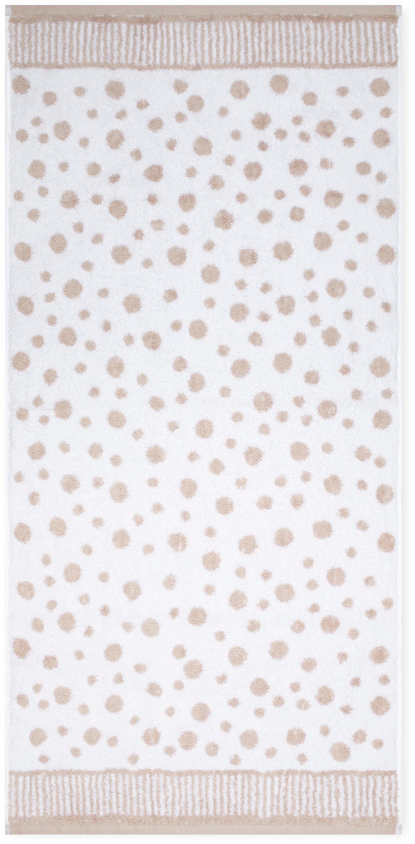 ROSS Duschtuch »Punkte, allover« aus feinster Baumwolle