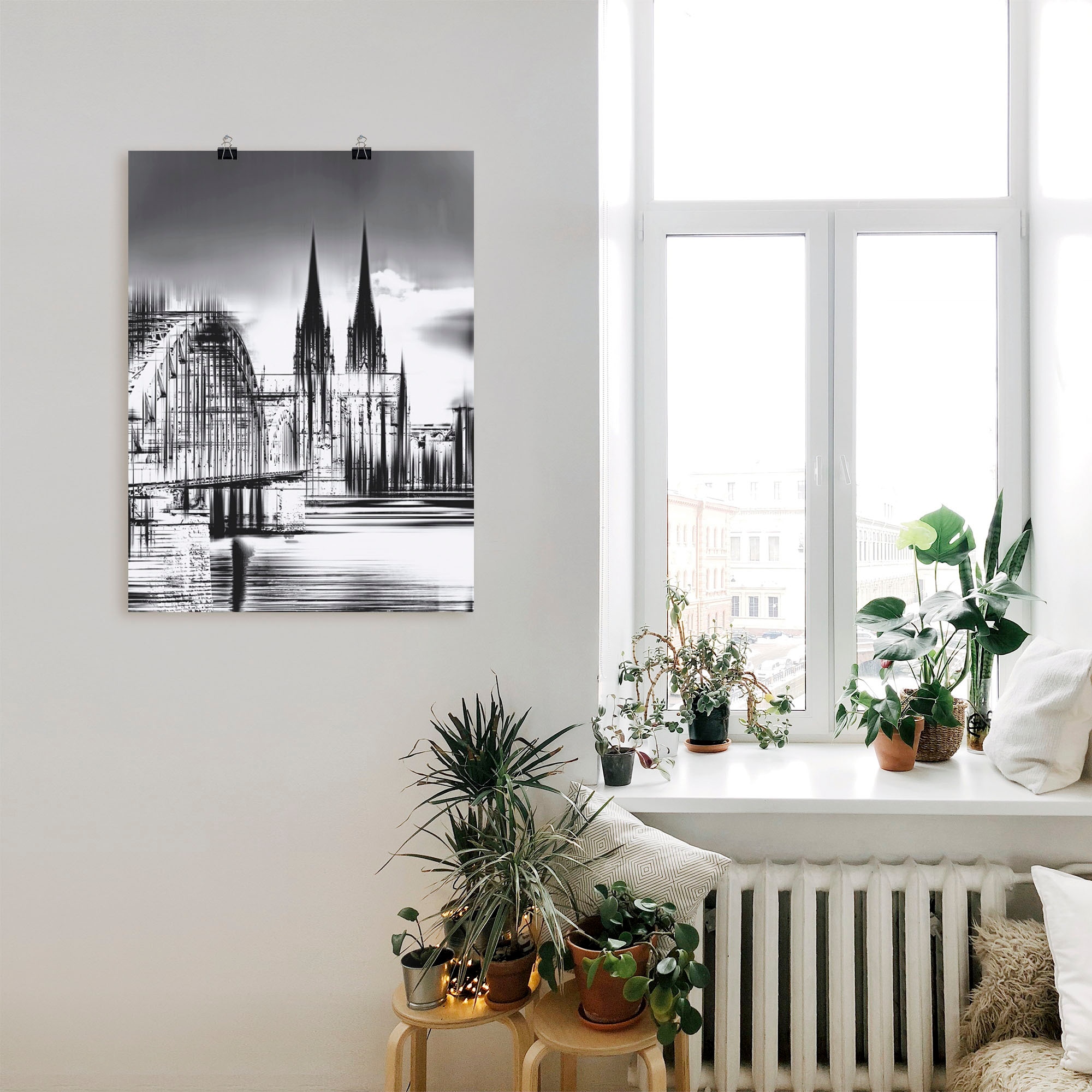 Artland Wandbild »Köln Skyline Collage III«, Deutschland, (1 St.), als Leinwandbild, Poster, Wandaufkleber in verschied. Größen