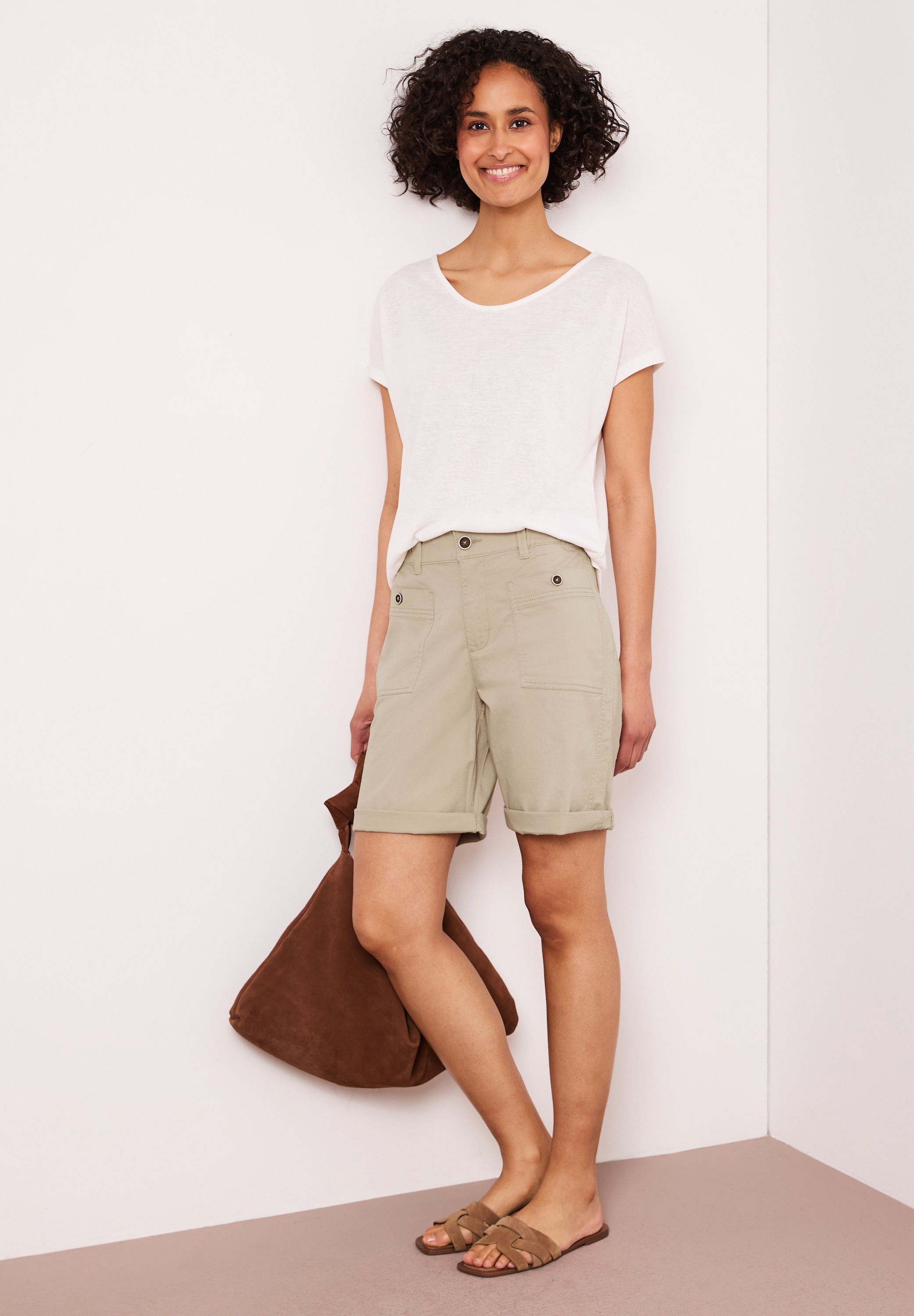 STREET ONE Bermudas »Style Yulius«  Sommershorts mit Turn-Up