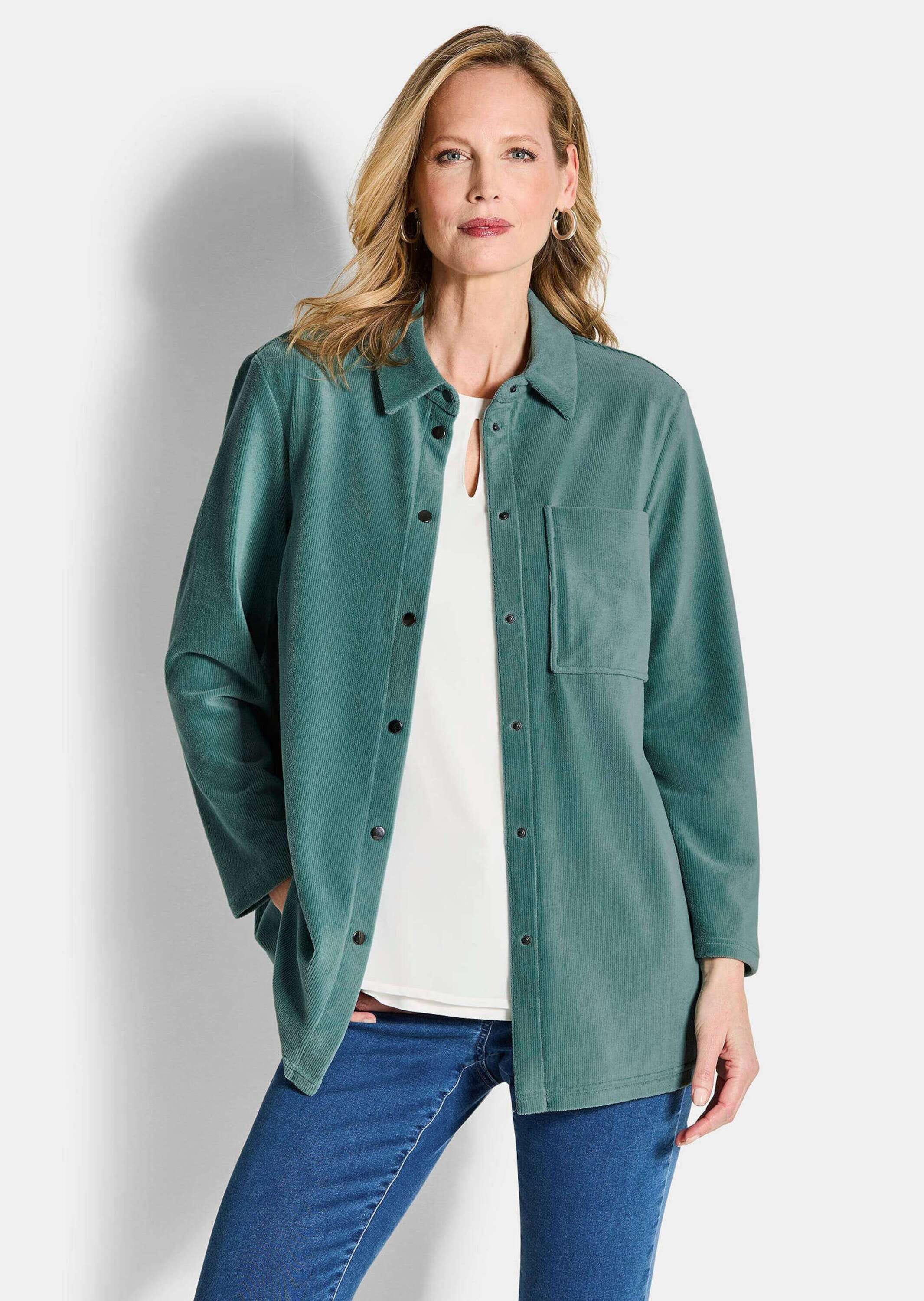 GOLDNER Kurzjacke »Kurzgröße Weiche Hemdbluse mit Stretchkomfort«