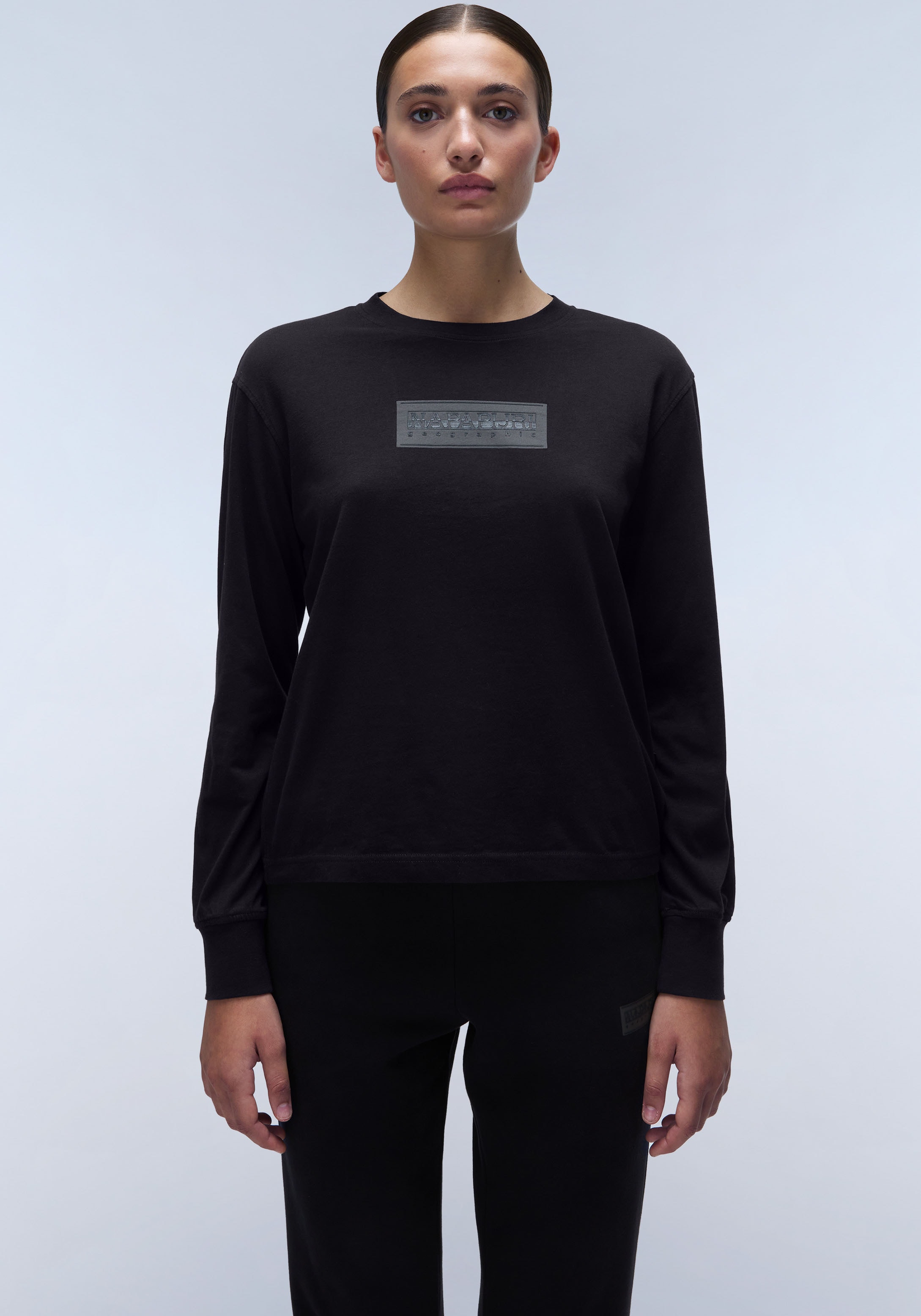 Napapijri Langarmshirt »SUZE«, mit großem Logoprint