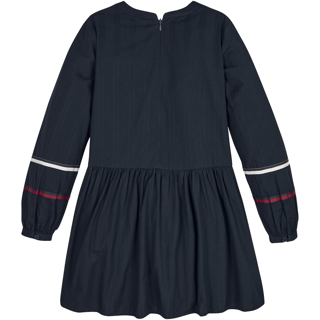 Tommy Hilfiger Blusenkleid »GLOBAL STRIPE TAPE DETAIL DRESS«, Kinder Kids Junior MiniMe