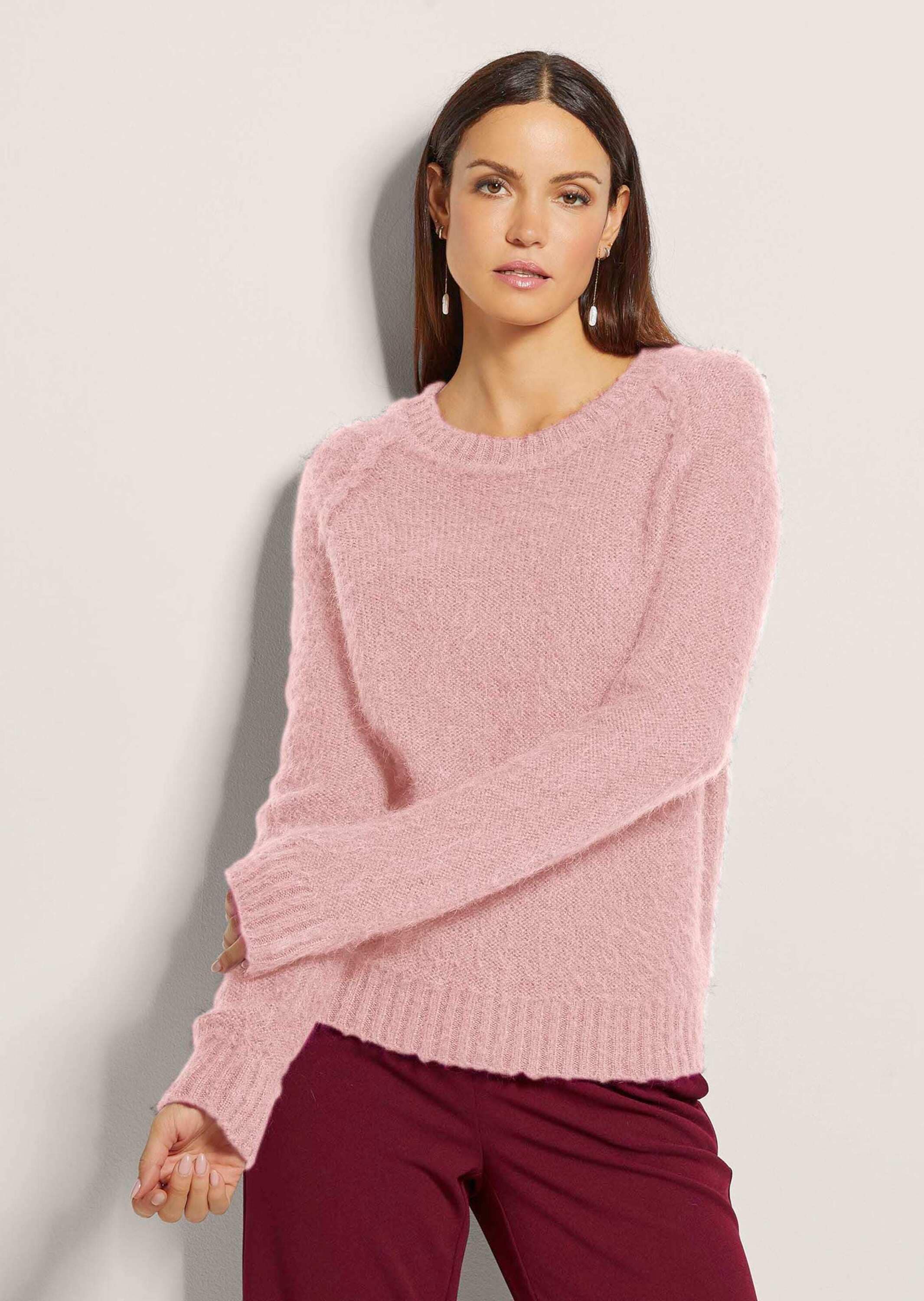 MADELEINE Longpullover »Pullover Flauschiger Rundhals-Pullover«