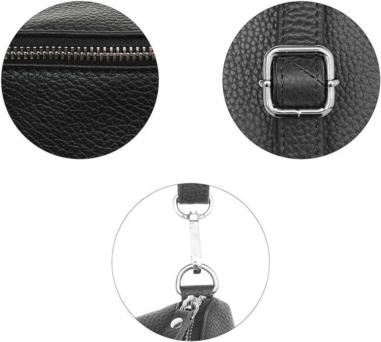 Zwillingsherz Umhängetasche »XXL Crossbody Bag Leder«, Große Umhängetasche mit Reißverschluss