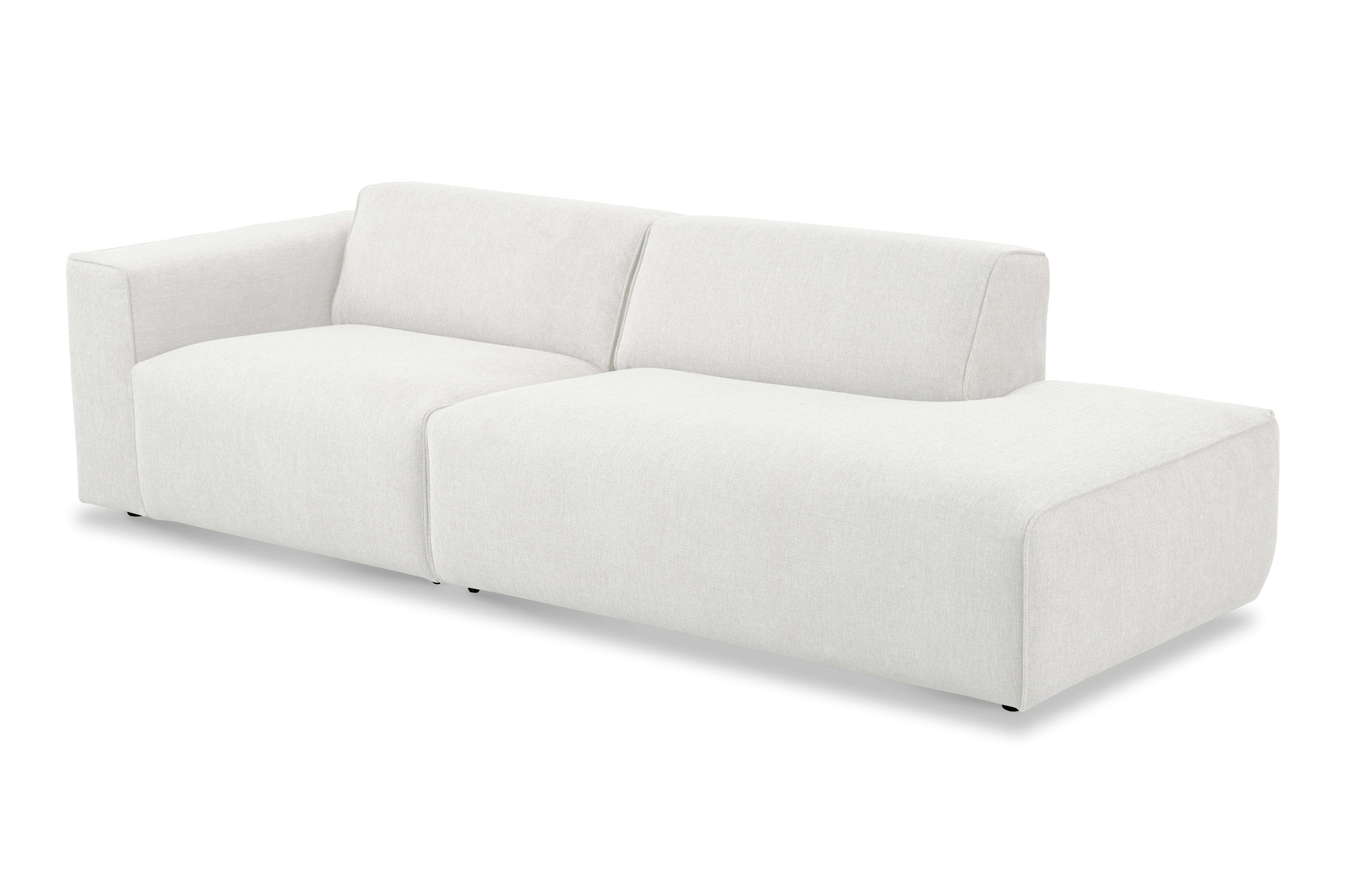 andas 2-Sitzer »Noord mit Kedernaht, Breite 227 cm« Cord, Struktur, Webstoff, mit Wellenunterfederung, Massivholzrahmen