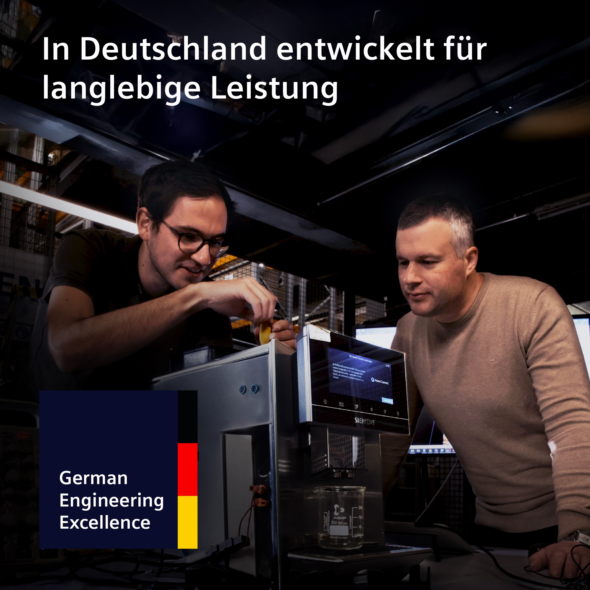 SIEMENS Kaffeevollautomat »TQ727D03« farbiges Full-Touch-Display, Doppeltassenfunktion, sehr leise, schwarz