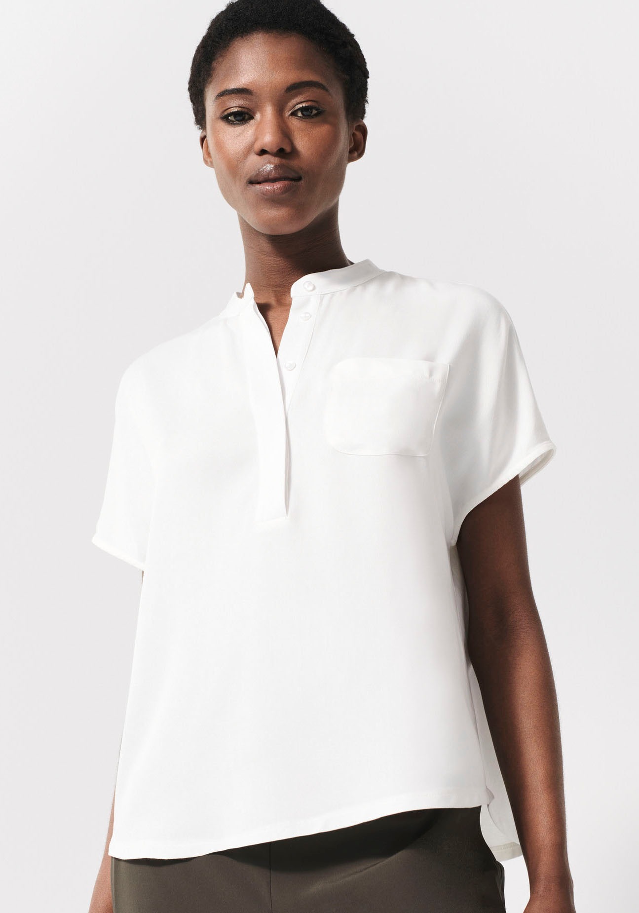 someday Blusenshirt »Katokwe«, mit Brusttasche und Knopfleiste
