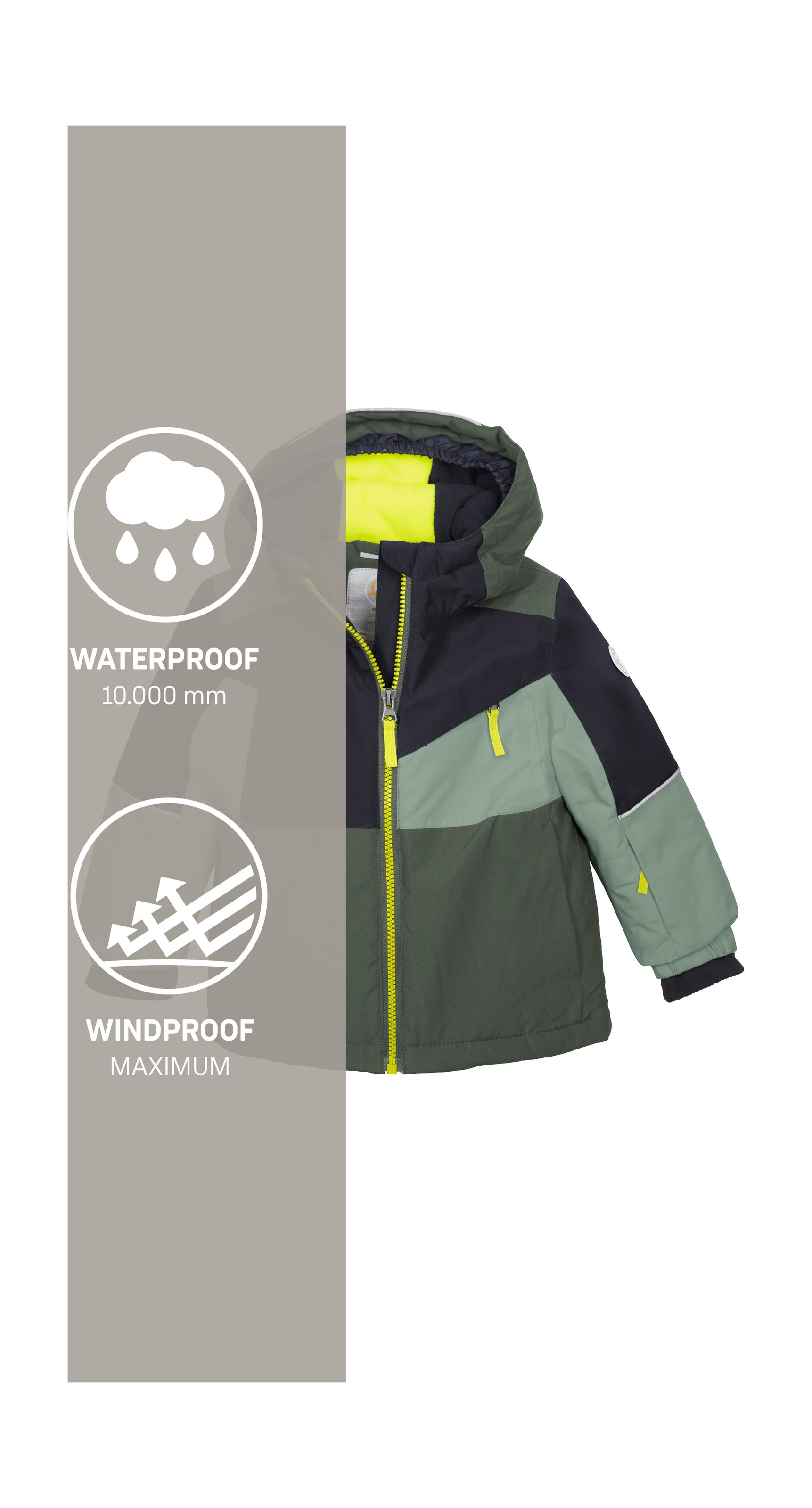 first instinct by killtec Skijacke »FISW 42 MNS SKI JCKT«, Funktionsjacke: wasserdicht, Colourblock, Ärmel verlängerbar