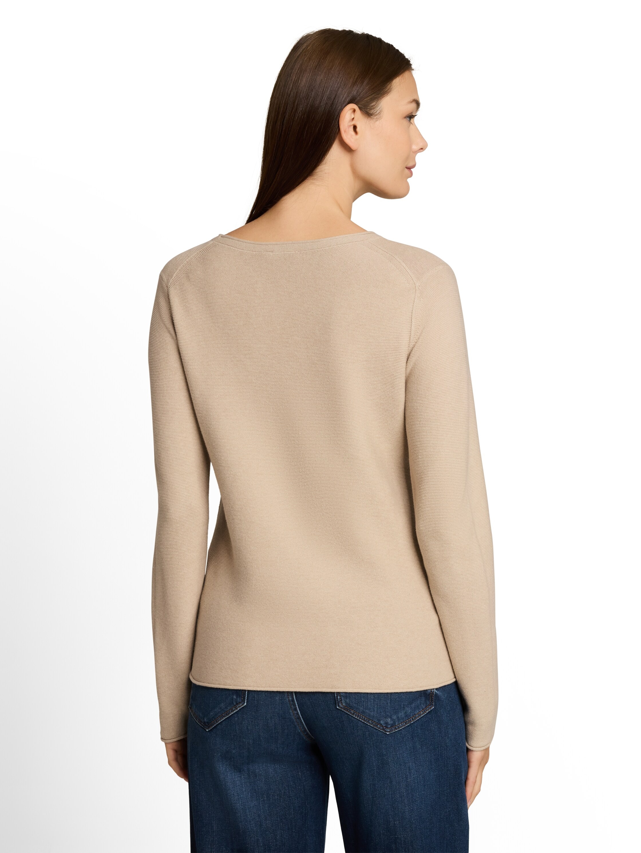 TOM TAILOR Strickpullover »Regular« mit Rundhals und Rollkanten
