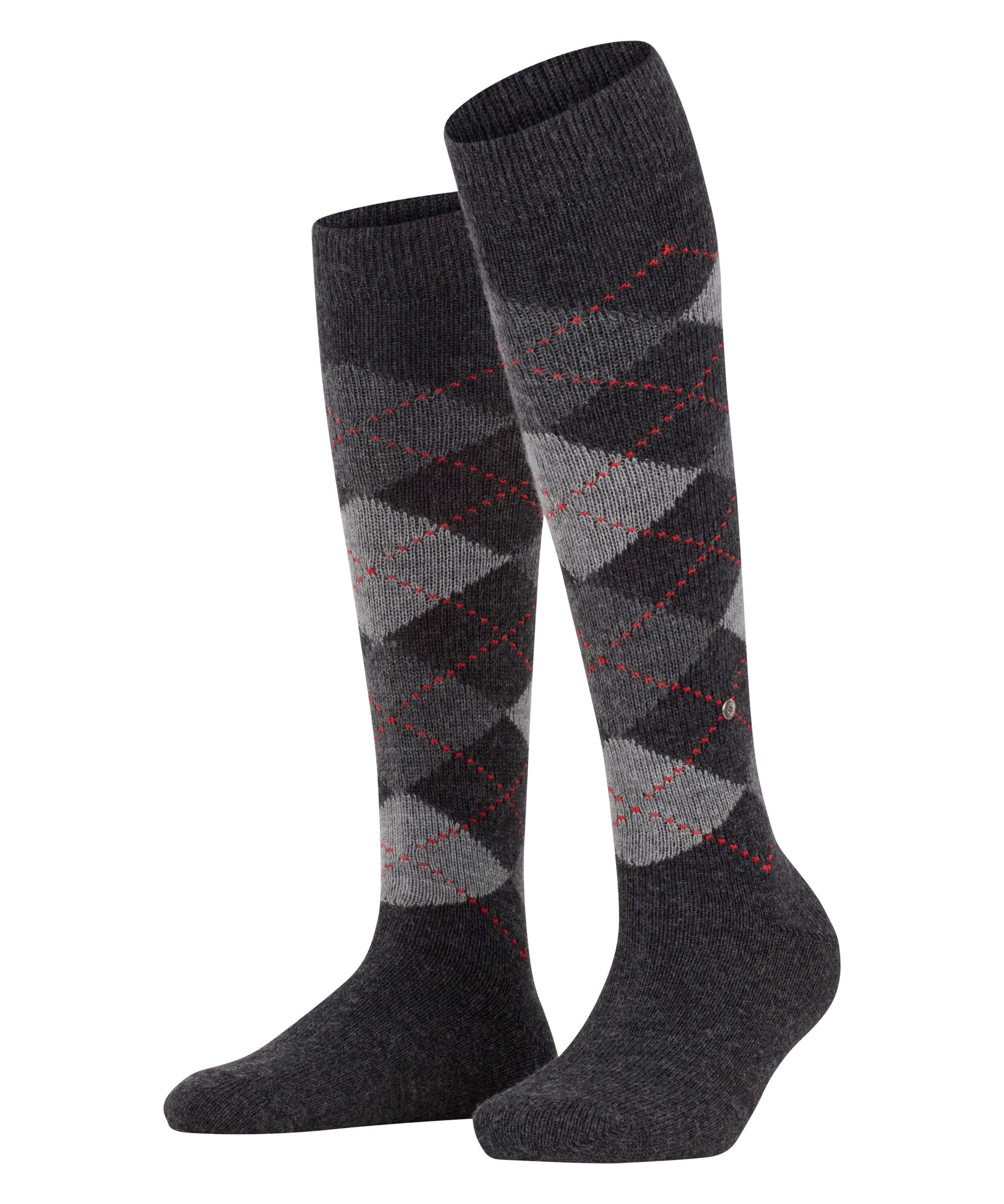 Burlington Kniestrümpfe »Whitby« Einheitsgröße 36-41, Argyle-Muster, weiche Haptik