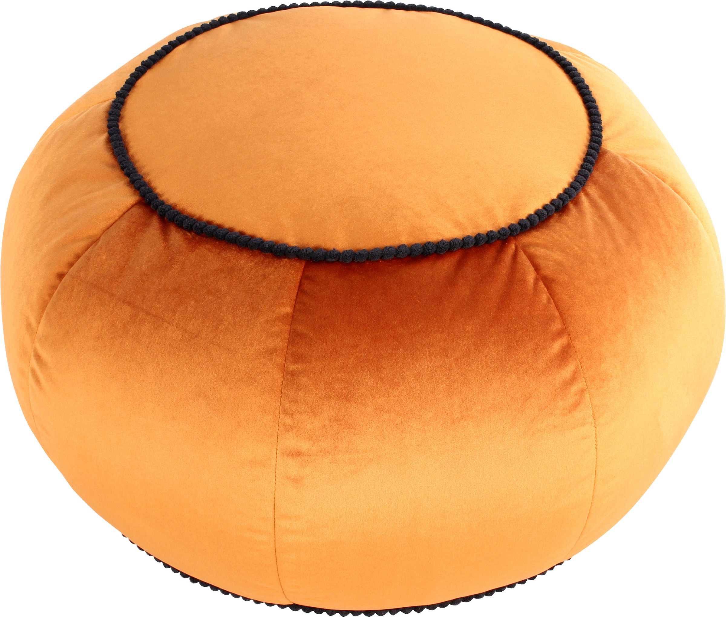 Kayoom Sitzhocker »Pouf Taj Mahal 325, trendige samtige Oberfläche«, (1 St.), samtweich, farbig, modern, orientalisches Design