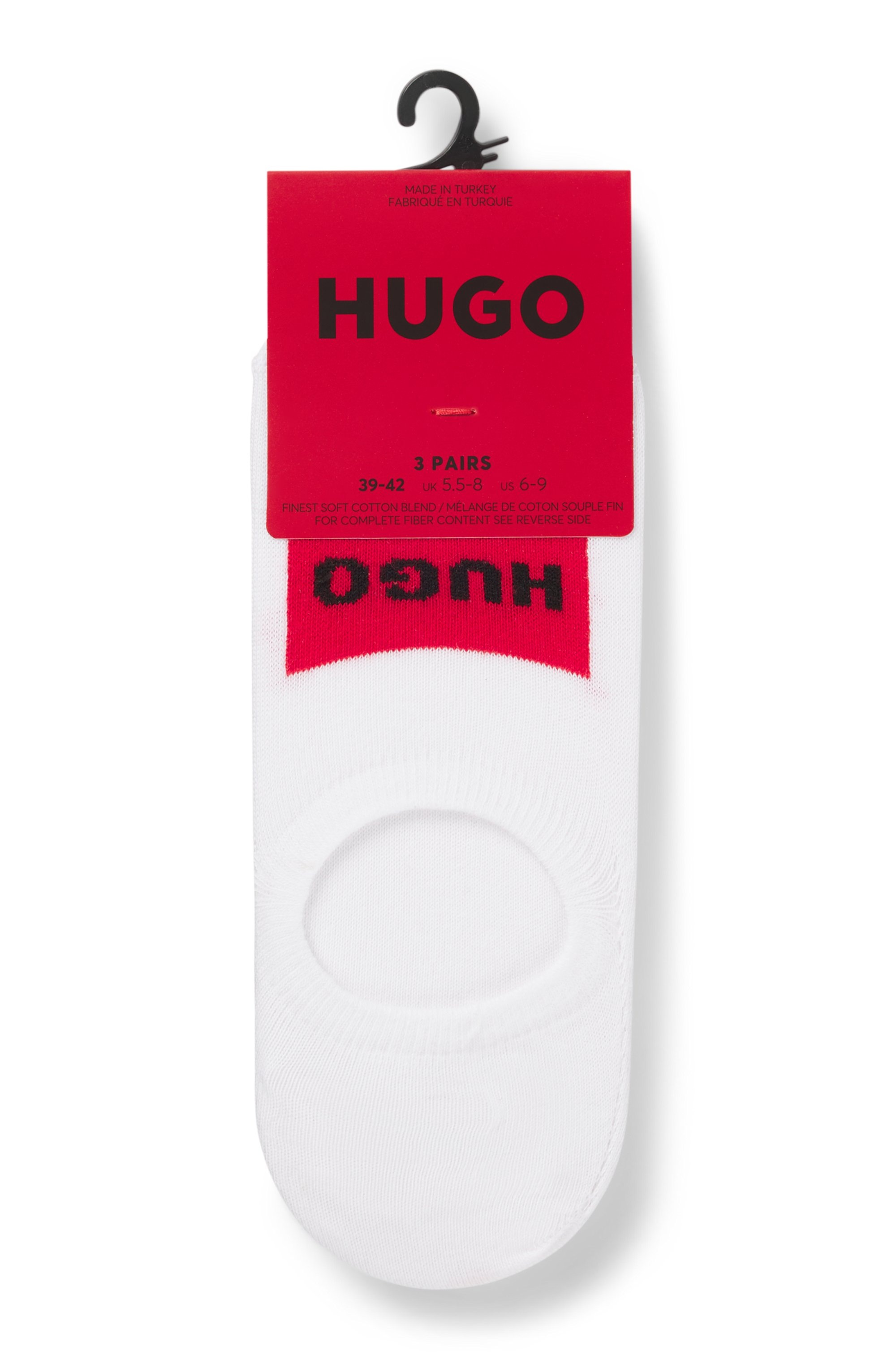 HUGO Underwear Freizeitsocken »3P LC LABEL CC«, (Packung, 3 Paar), mit Logostickerei