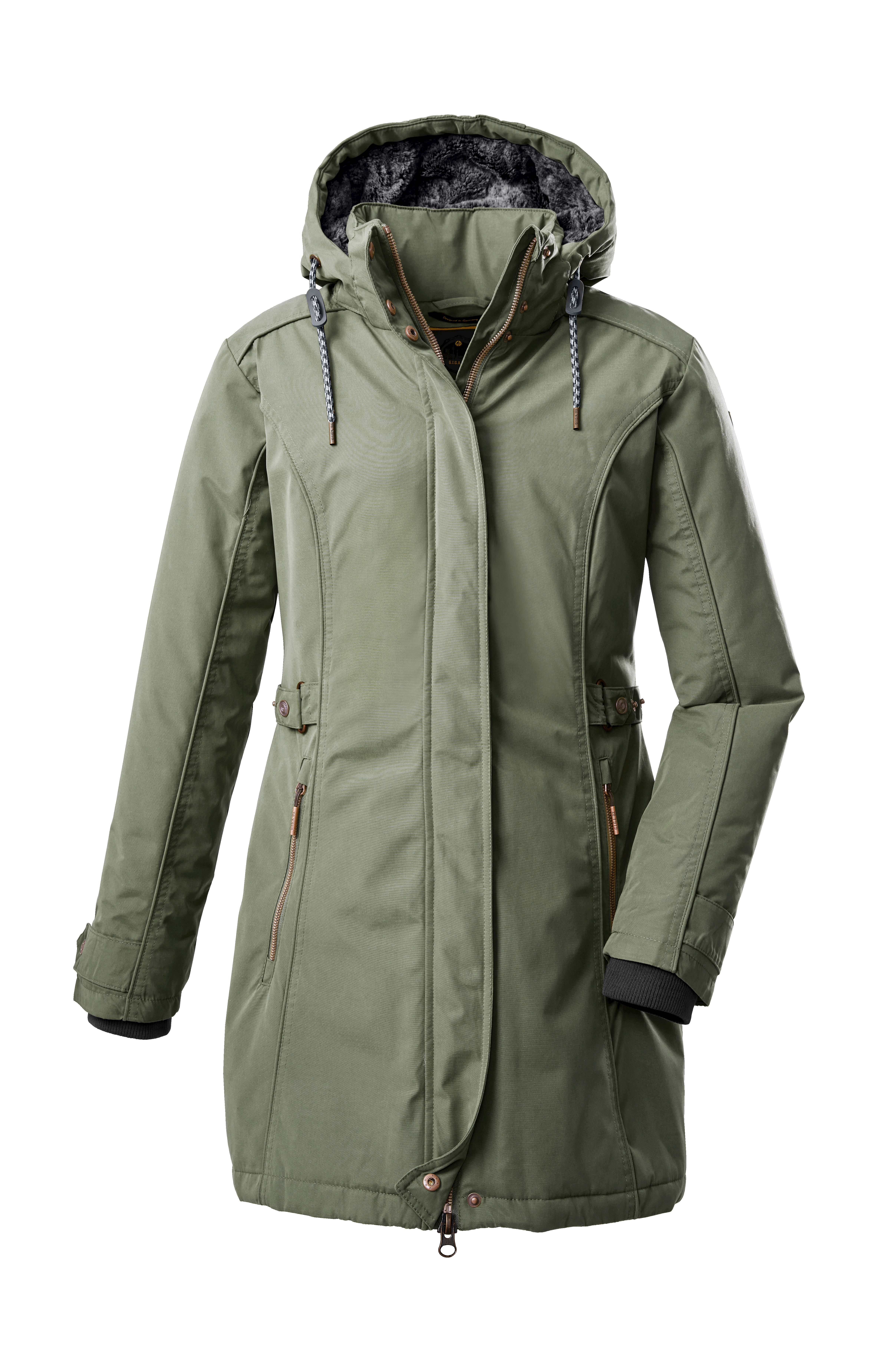 G.I.G.A. DX Stormiga – Parka Funzionale Donna Con Cappuccio – Impermeabile E Antivento – Colore A Scelta