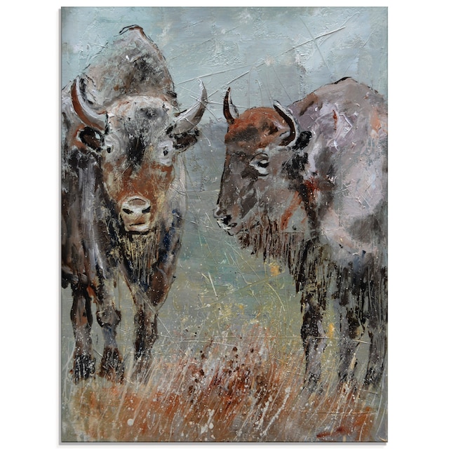 Artland Glasbild »Büffel«, Wildtiere, (1 St.), in verschiedenen Größen  online bei OTTO