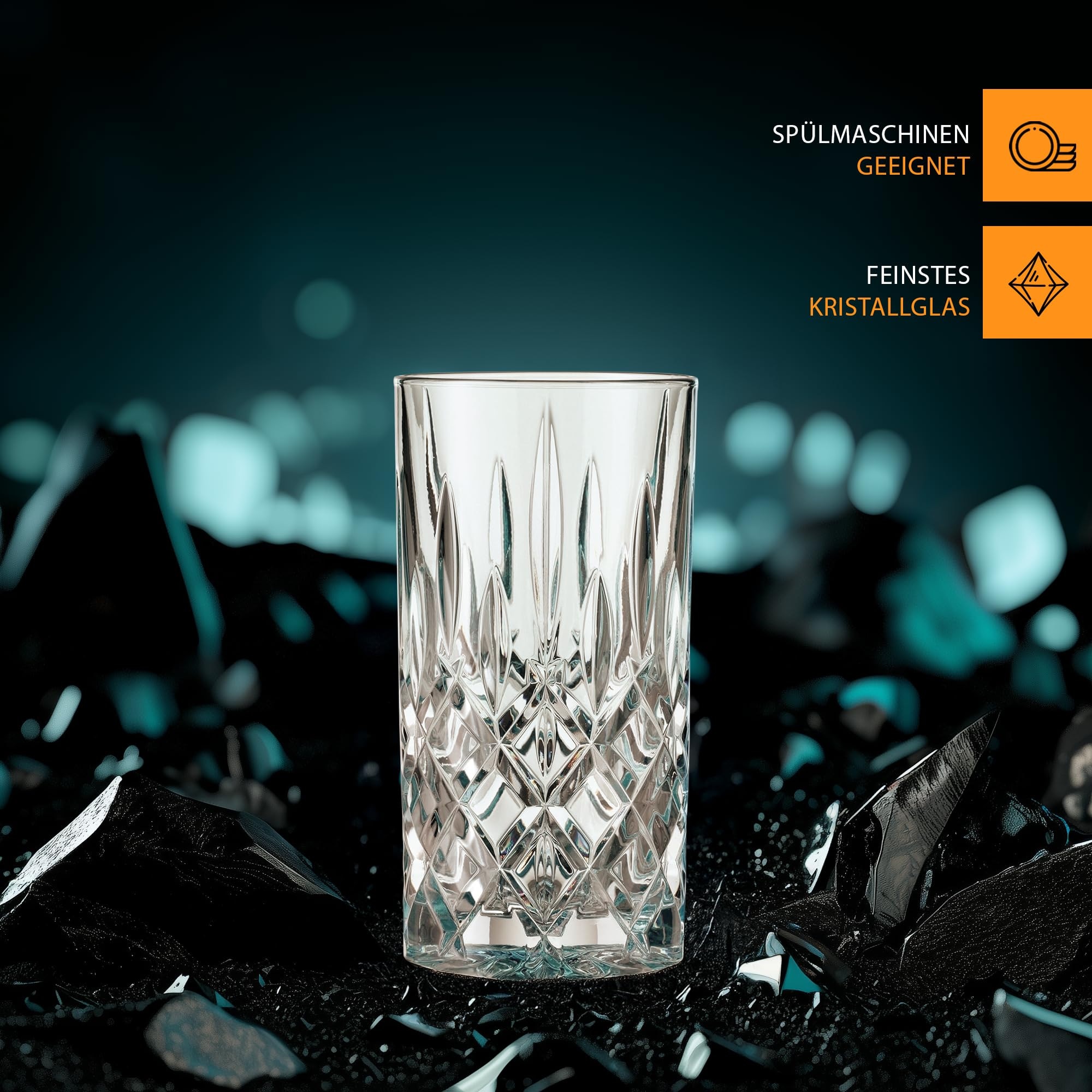 Nachtmann Longdrinkglas »Longdrinkgläser Noblesse Colors 395 ml 2er Set«