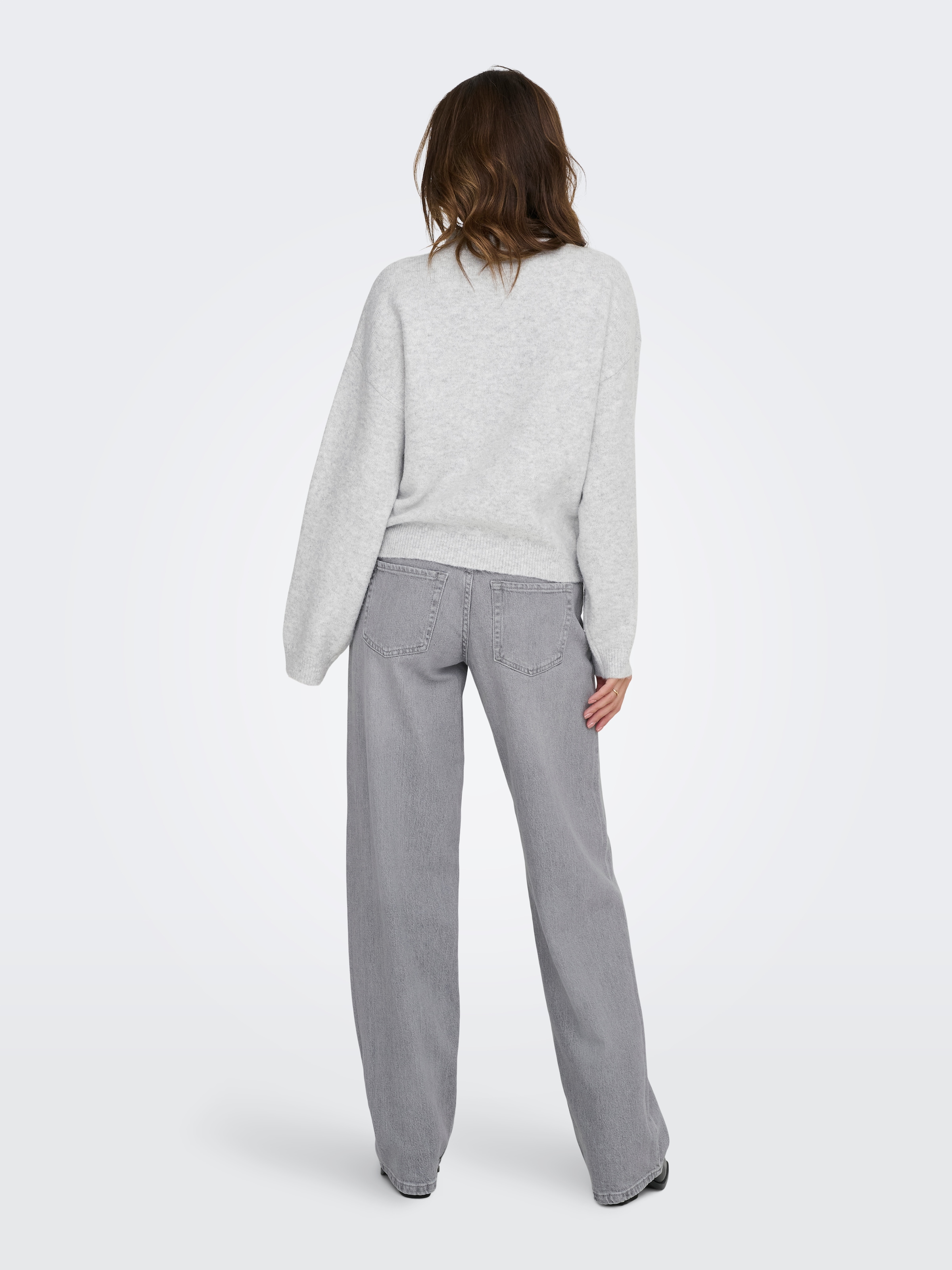 ONLY Strickpullover »ONLLOI LS HIGH NECK FLOWER PULL EX KNT«