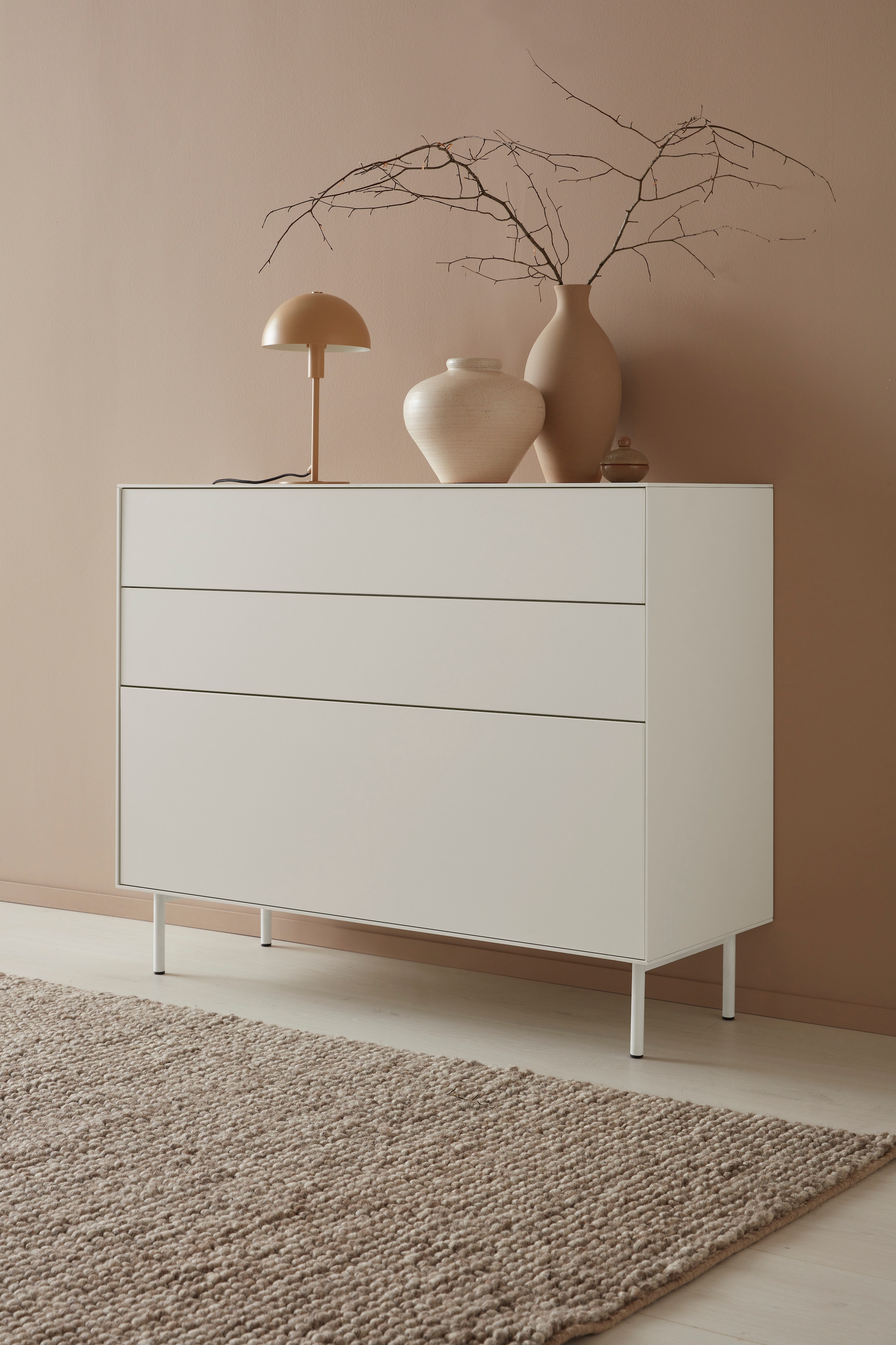 LeGer Home by Lena Gercke Sideboard »Essentials«, Breite: 112cm, MDF lackiert, Push-to-open-Funktion