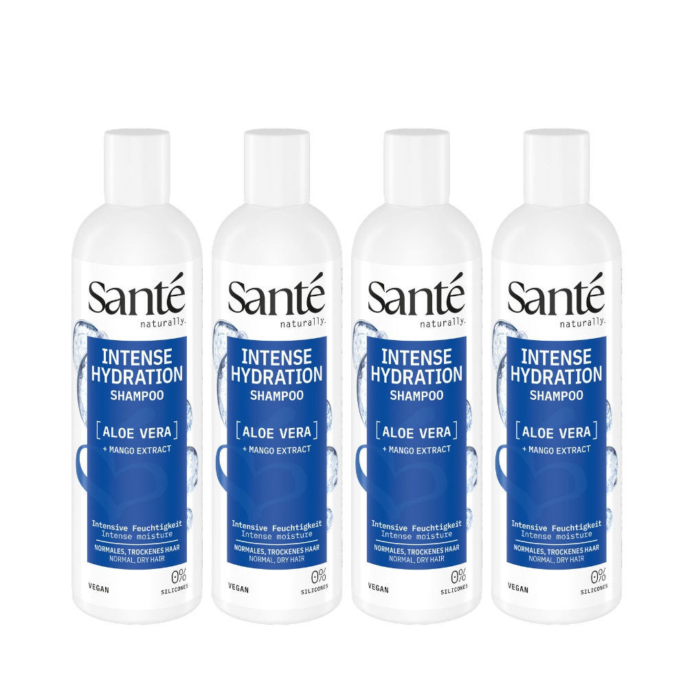 SANTE Haarshampoo »Intense Hydration Shampoo Aloe Vera + Mango-Extrakt« Haarshampoo, mit Aloe Vera und Mango-Extrakt, für trockenes Haar