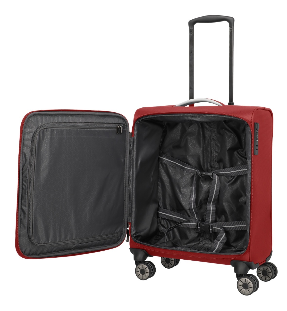 travelite Handgepäck-Trolley »JETPACK Max 4 Cabin Handgepäck Koffer« 41 l 4 Rollen Weichgepäck, passend für Ryanair, Condor und viele gängige Airlines