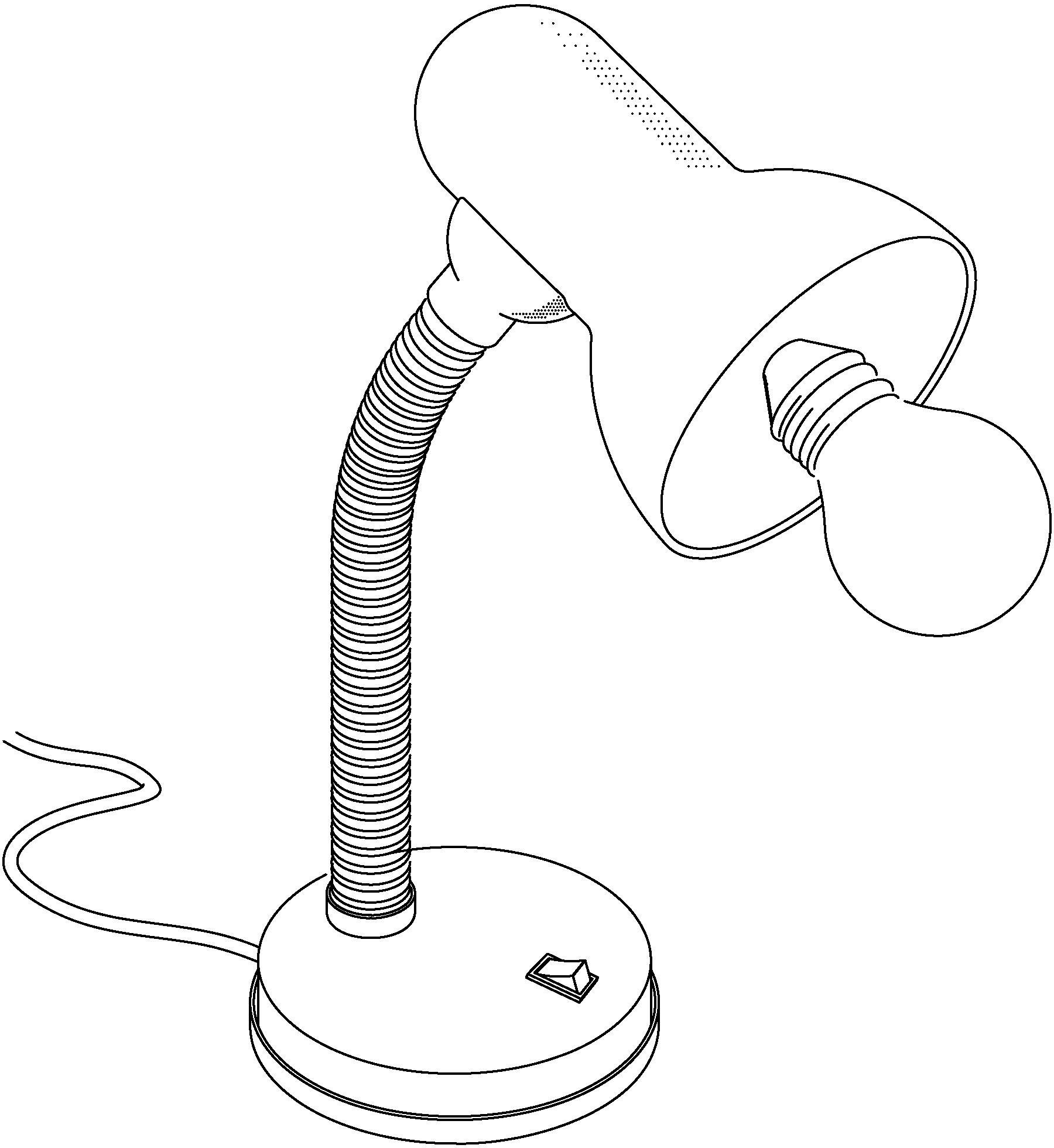 EGLO Tischleuchte »BASIC«, 1 flammig-flammig, rot / Ø12,5 x H30 cm / Wippschalter - schwenkbar - flexibler Hals