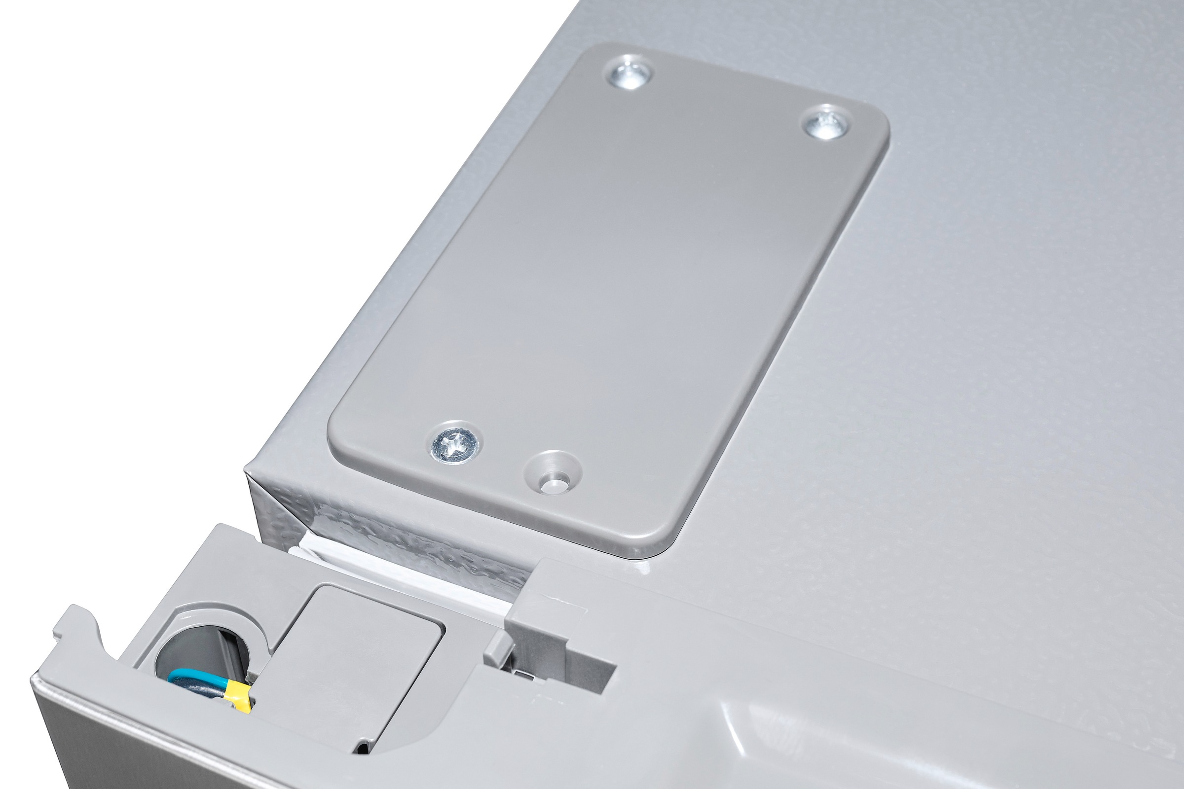 exquisit Gefrierschrank »GS380-NF-H-050D inoxlook«, 185,5 cm hoch, 71 cm breit, Türanschlag wechselbar