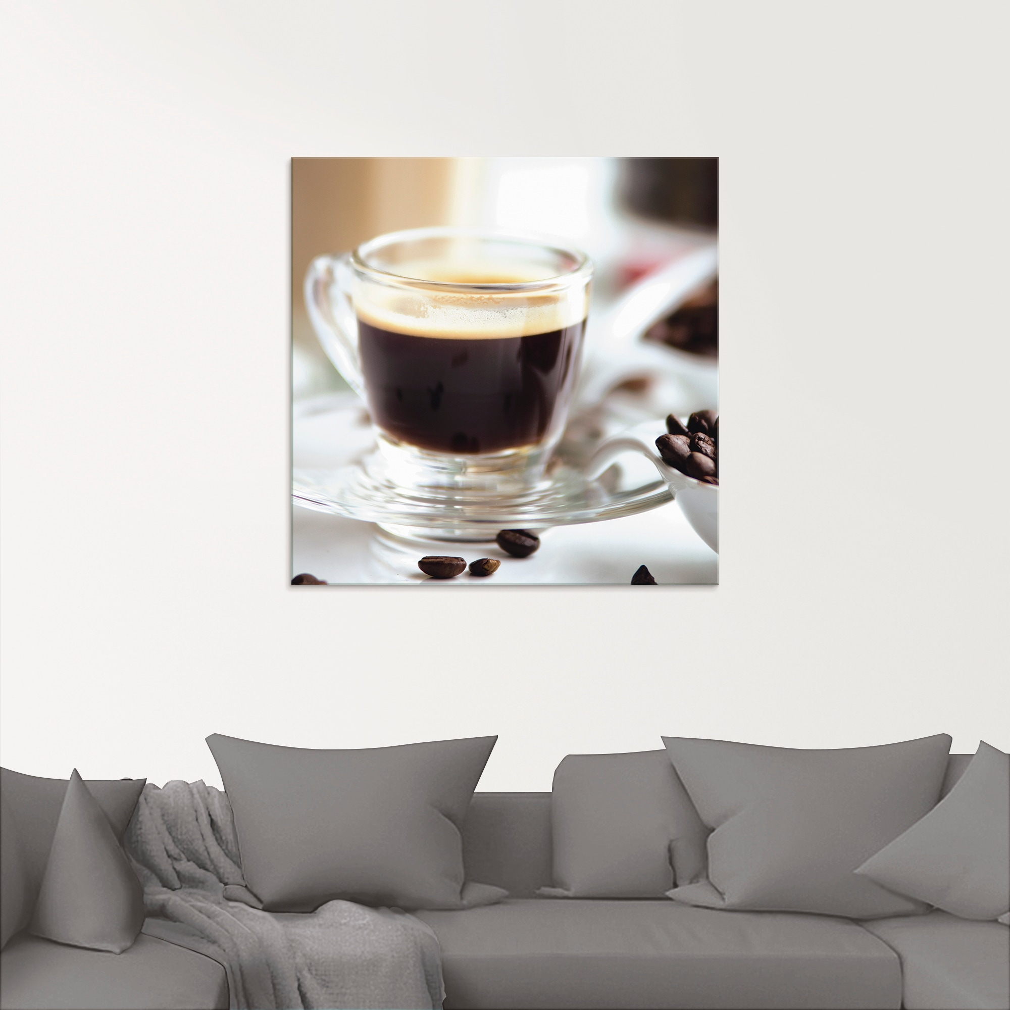 Artland Glasbild »Frischer Espresso Genuss«, Getränke, (1 St.), in verschiedenen Größen