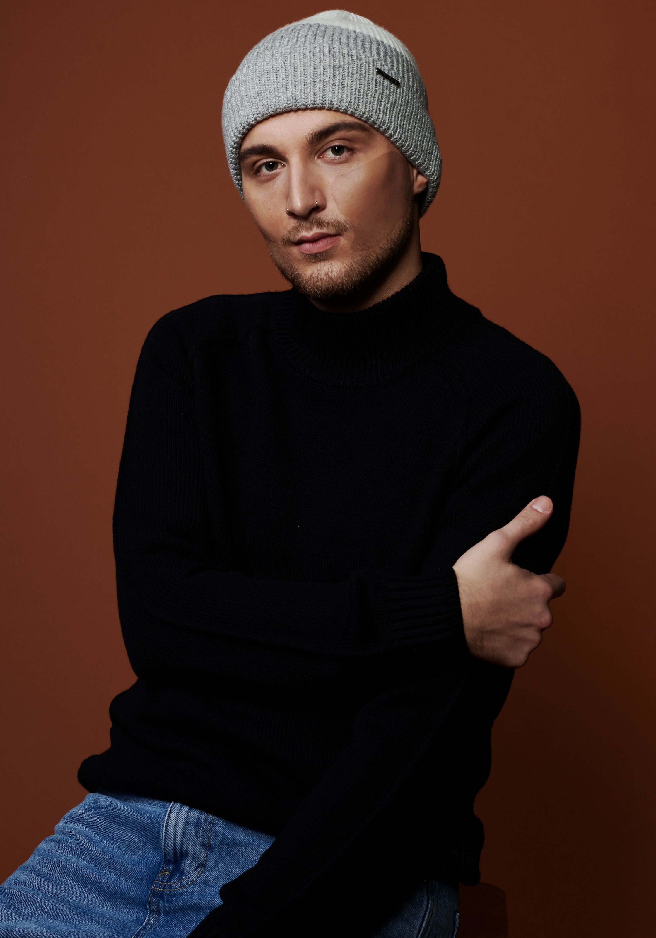 chillouts Beanie »Felix Hat«, in Two-Tone Optik mit Umschlag