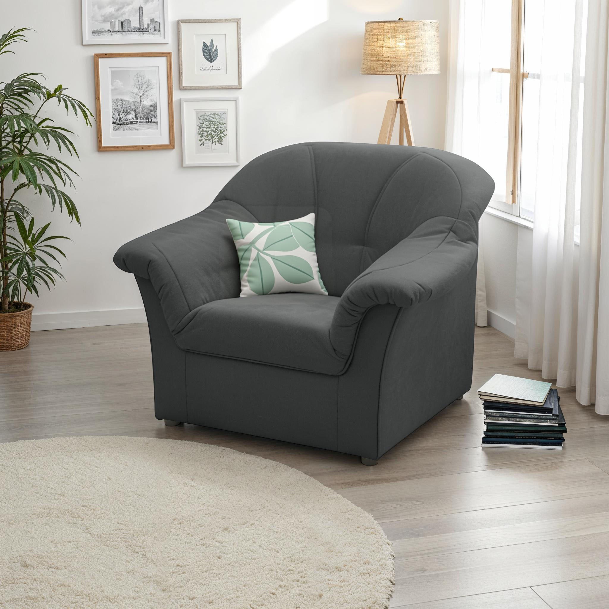 DOMO collection Sessel »Pegnitz, zeitlos, elegante Armlehnen, komfortabel«