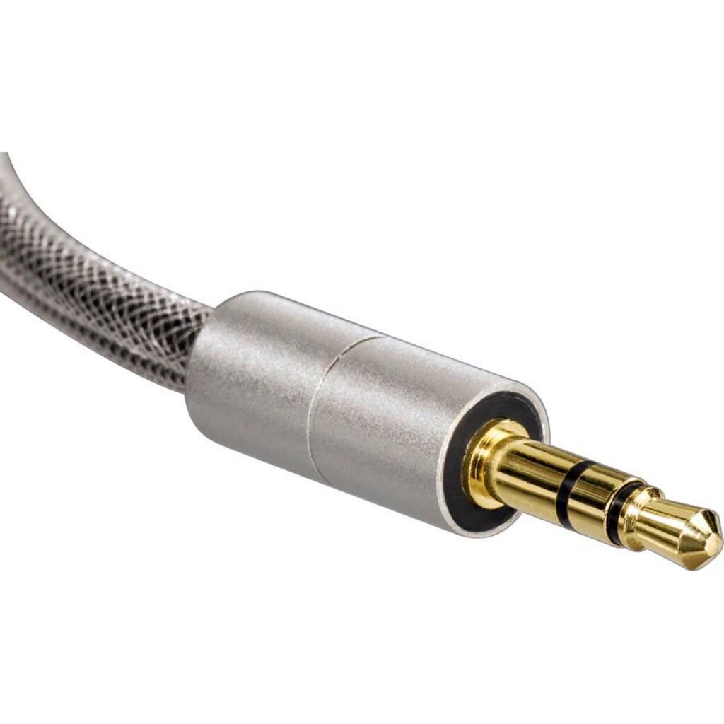 Hama Audio-Kabel »Klinkenstecker Klinkenkabel Kopfhörer Adapter (15 cm) 3,5 mm«, 3,5-mm-Klinke, 3,5-mm-Klinke, 10 cm