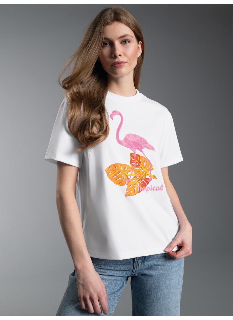 Trigema T-Shirt »TRIGEMA T Shirt mit "Tropical" Print« 1