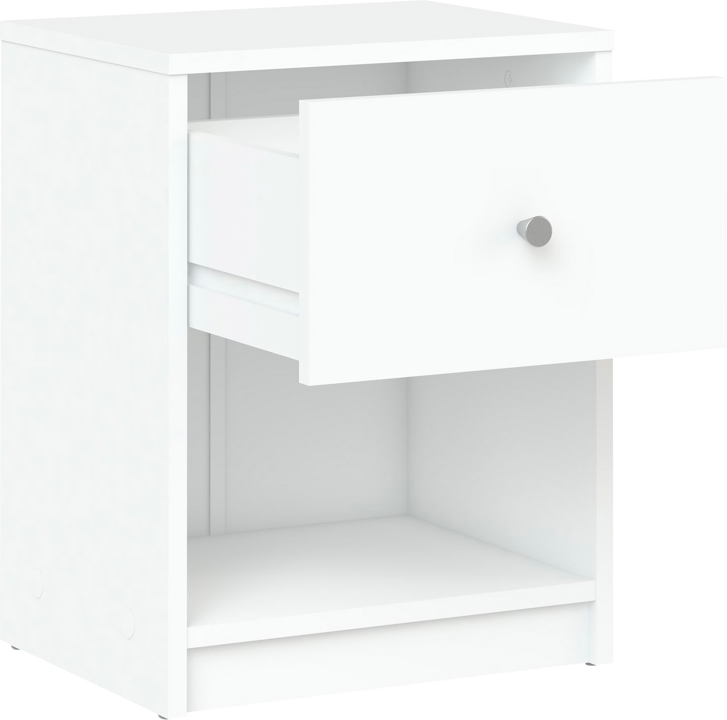 Home affaire Nachtkommode »May, Nachttisch, Nachtschrank, Beistelltisch,«, mit 1 Schublade und einem offenen Fach, Breite 38 cm, Höhe 48 cm