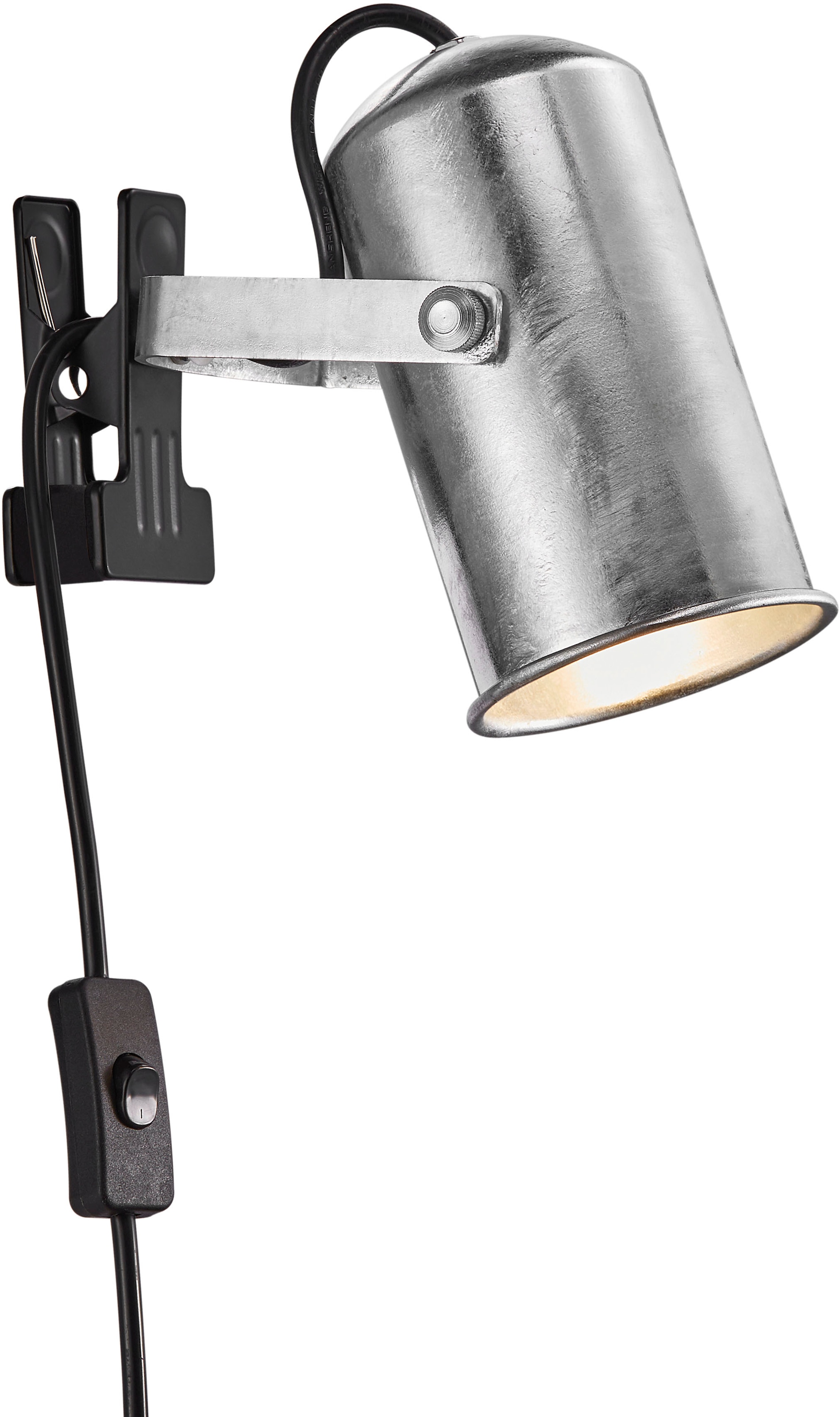 Klemmleuchte »Porter«, Industrielles Design, Verstellbarer Lampenkopf für gerichtetes...