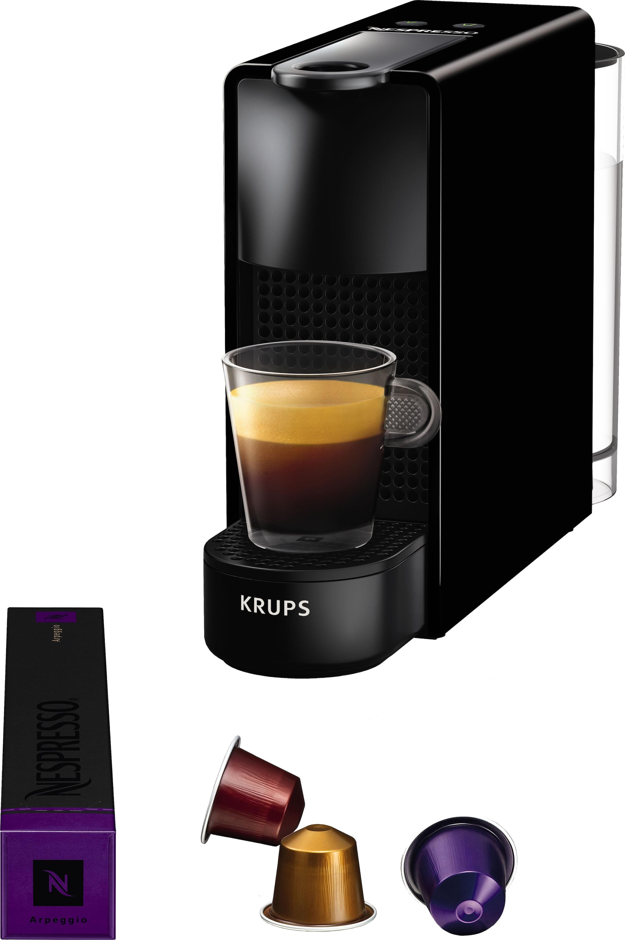 7 Bar, Nespresso bei inkl. mit OTTO Kapseln Willkommenspaket Pumpendruck: Krups«, bestellen jetzt von 19 Essenza Kapselmaschine Mini »XN1108