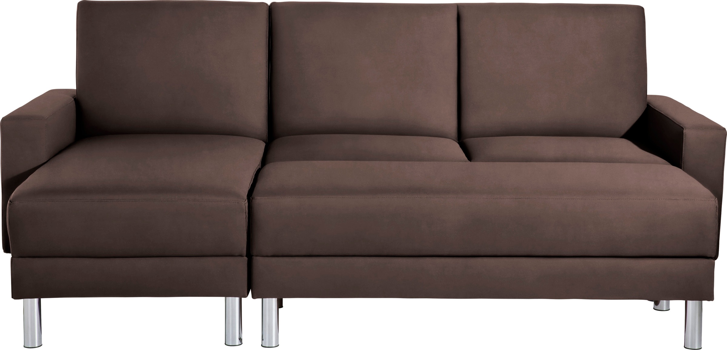 Max Winzer® Schlafsofa »Just Fresh modernes kubisches Sofa, Rückenverstellung für Sitzkomfort«, Recamiere links oder rechts montierbar, elegante Metallfüße