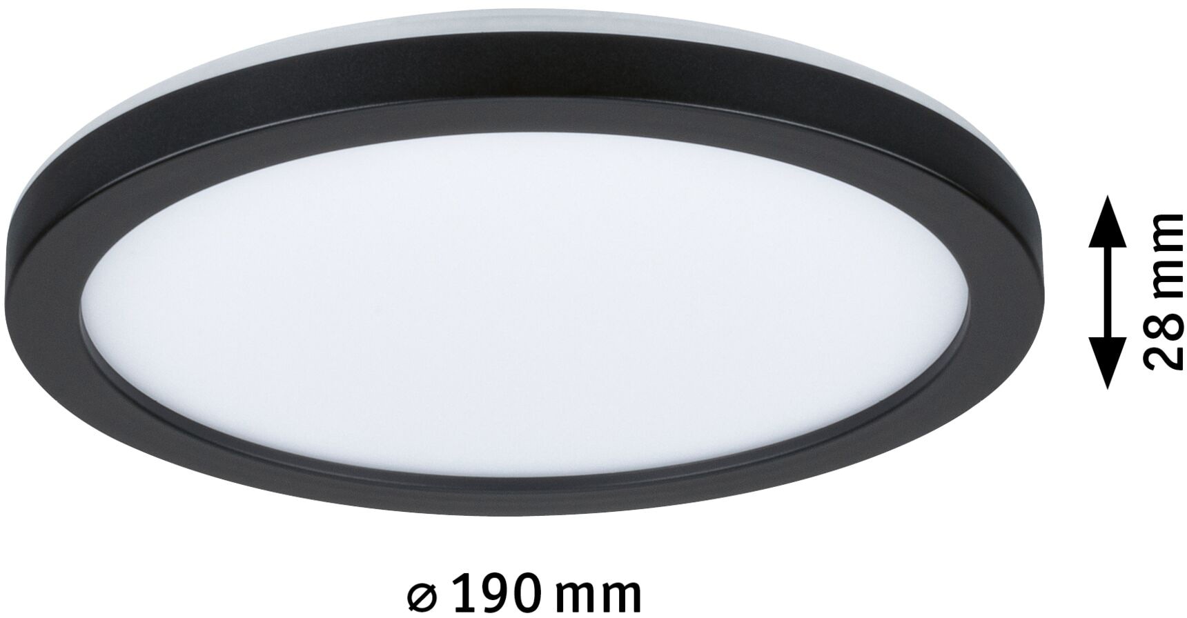 Paulmann LED Panel »Atria Shine IP44 rund 190mm 11,2W 850lm 3000K«, 1 flammig, Backlight