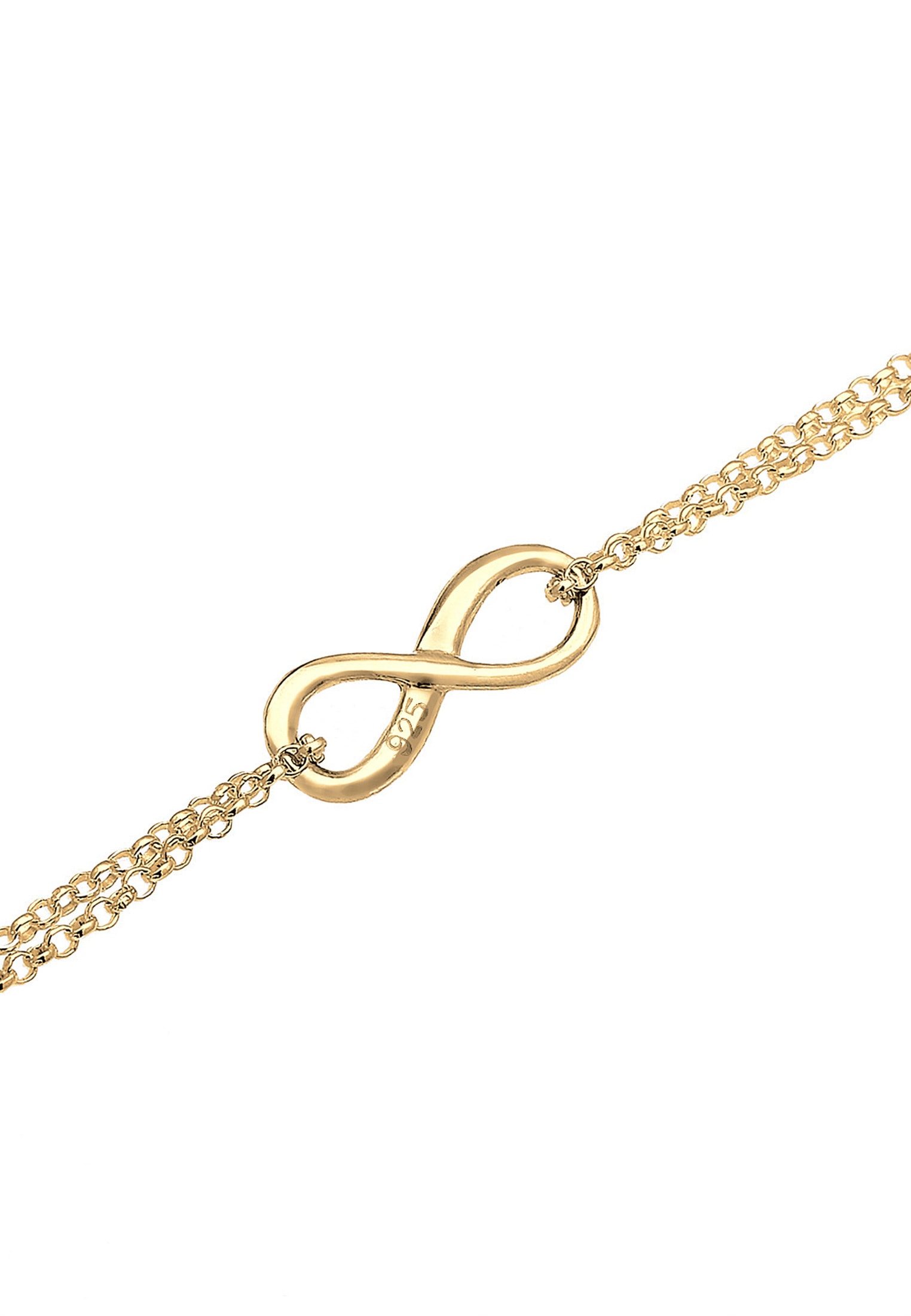 Elli Choker »Halskette Choker Erbskette Infinity Unendlichkeit 925 Silber«