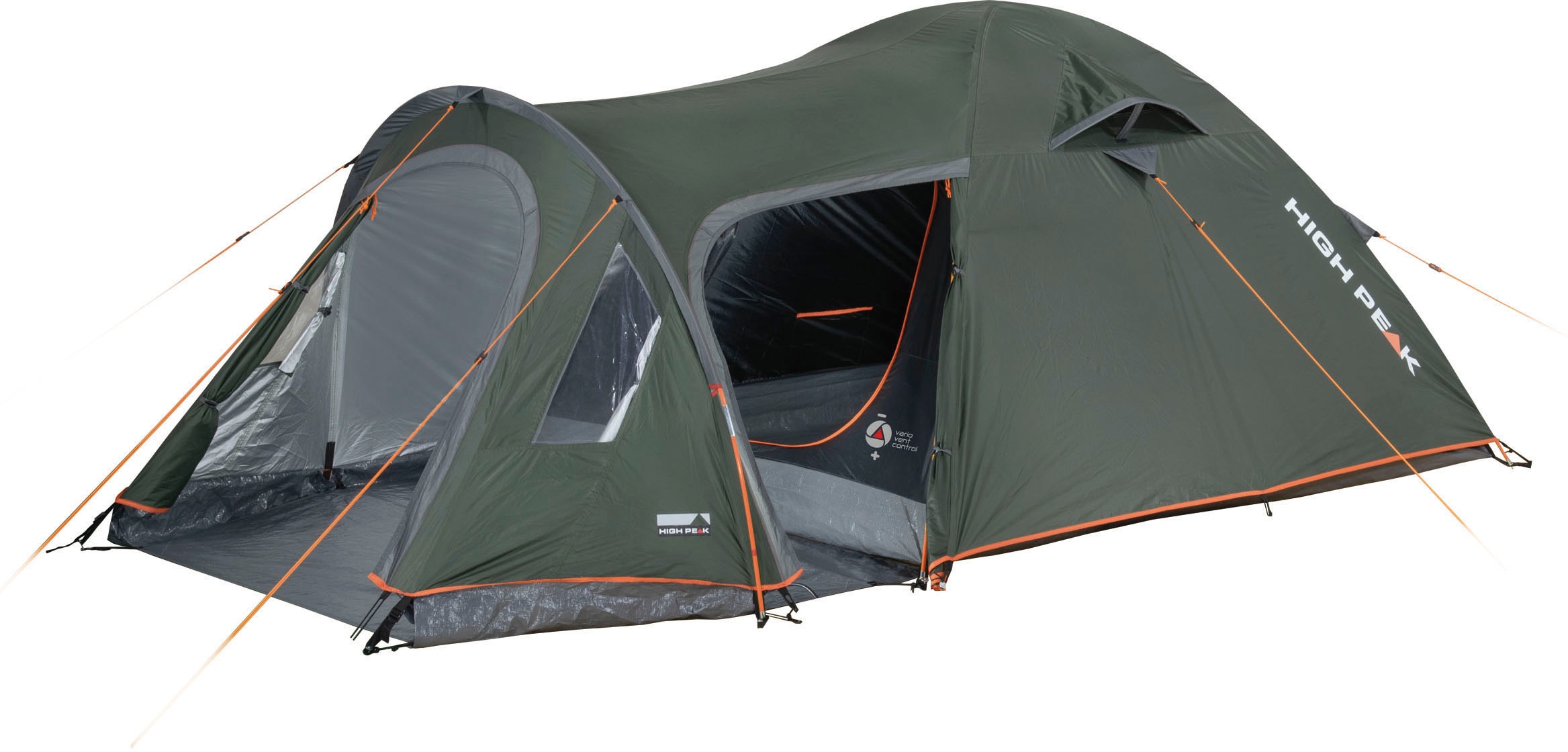 High Peak Kuppelzelt »Zelt Kira 3.1« 3 Personen in grün, Größe B/H/L: 190 cm x 125 cm x 365 cm