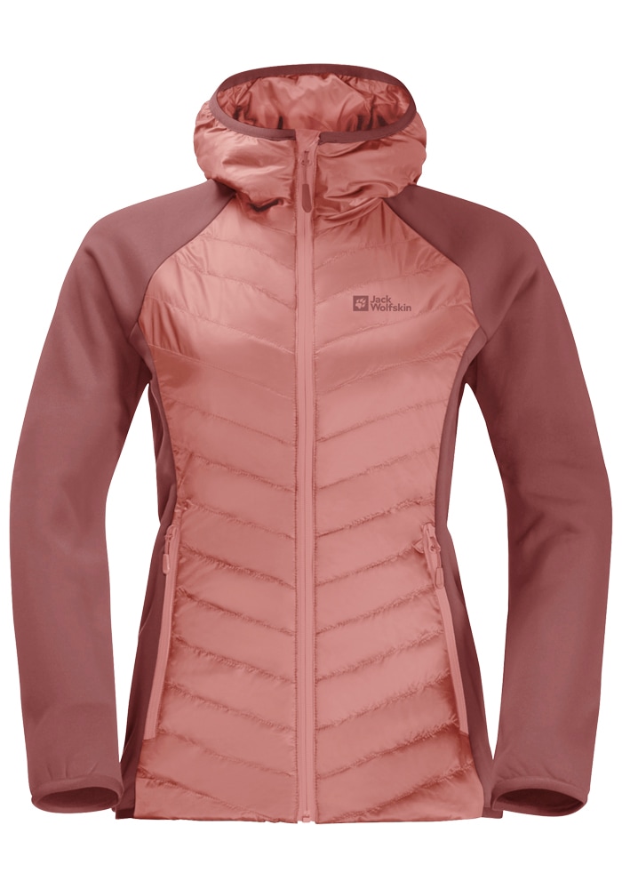 Jack Wolfskin Hybridjacke »ROUTEBURN PRO HYBRID W«, mit Kapuze