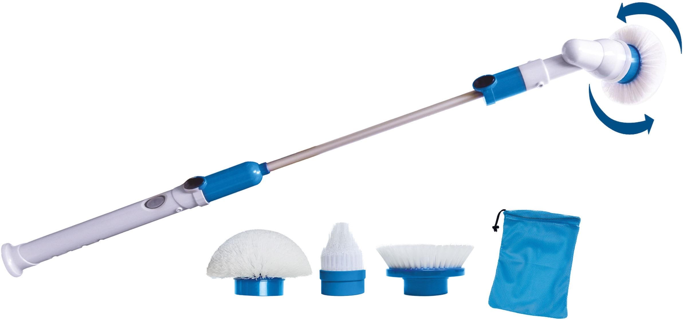 Mediashop Reinigungsbürste »HURRICANE SPIN SCRUBBER« Set 7 Stk. aus Kunststoff Silikon in weiß
