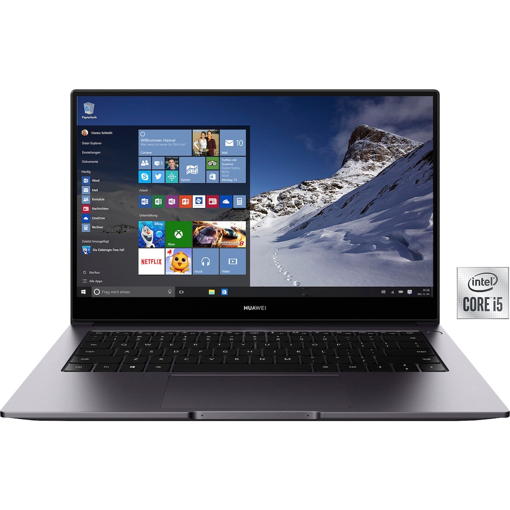 Huawei Notebook »MateBook D 14«, 35,56 cm, / 14 Zoll, Intel, Core i5, Iris® Xᵉ Graphics, 512 GB SSD