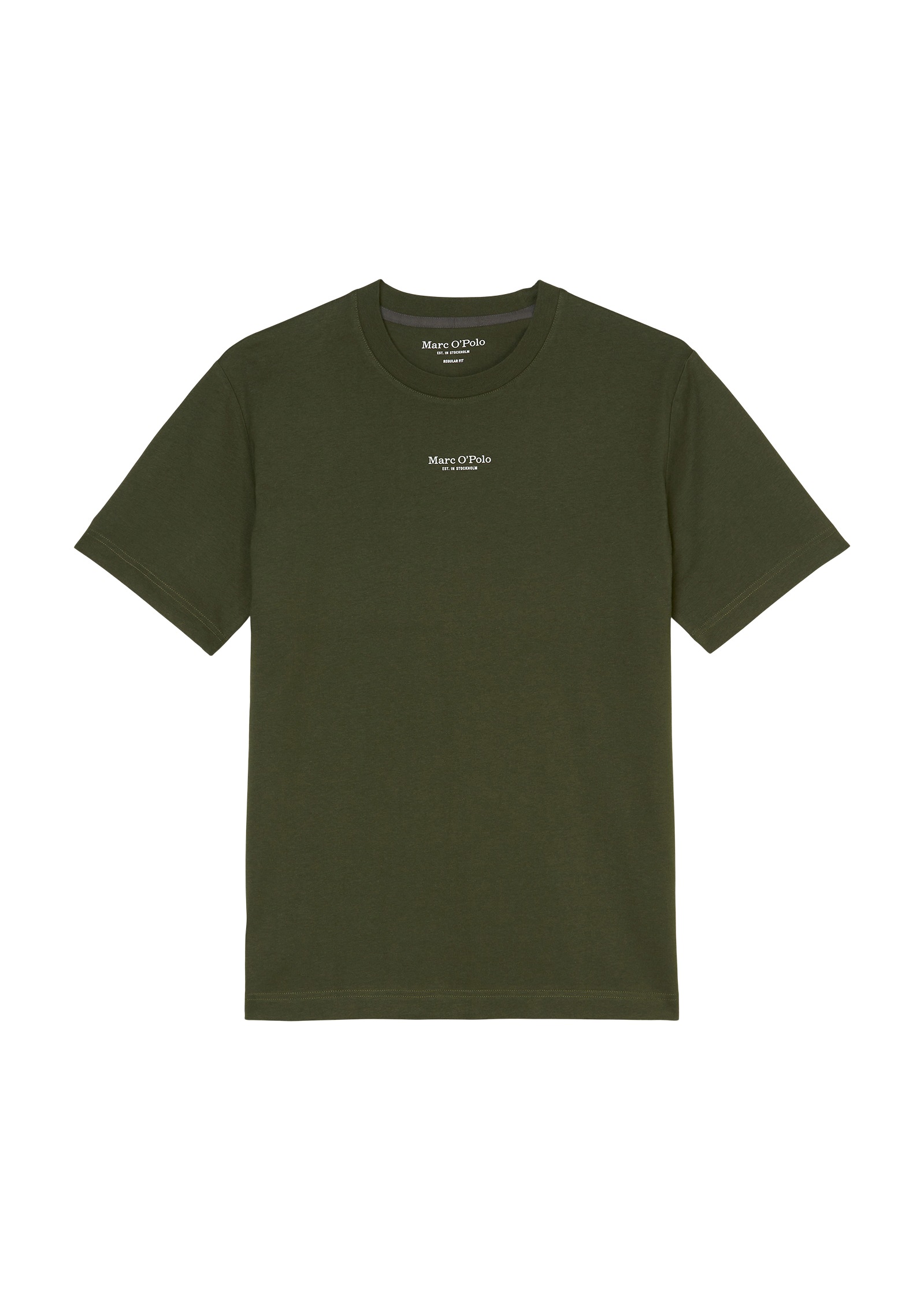 Marc O'Polo T-Shirt, ein kleines, dezentes Logo in Kontrastfarbe ziert die Brust