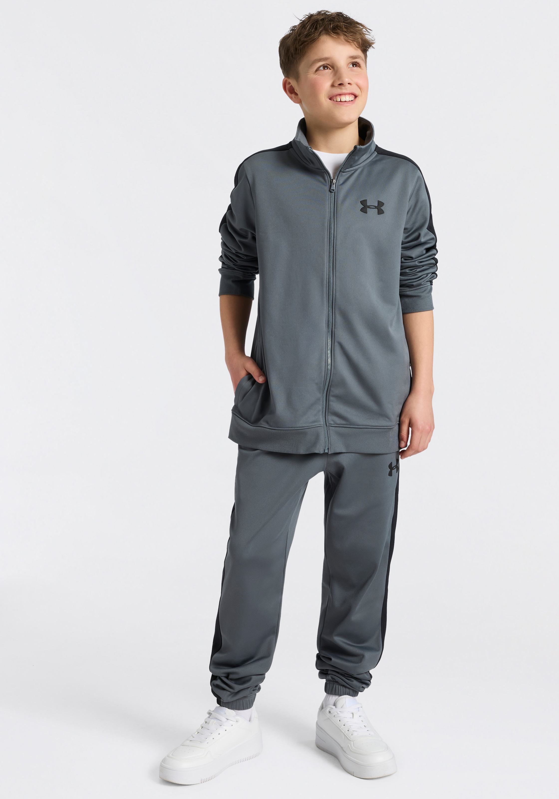 Under Armour® Trainingsanzug »UA RIVAL KNIT TRACK SUIT« Für Kinder - Material innen weich angeraut