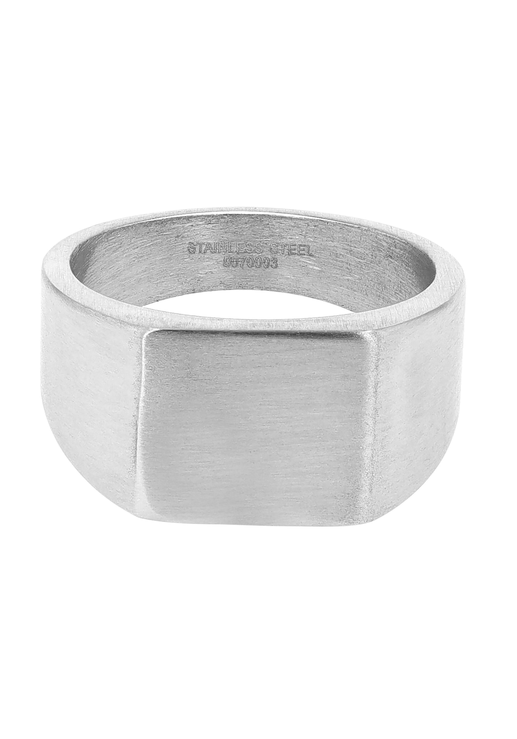AKZENT Fingerring »"Wrap" Silberfarben Damen Herren - Edelstahl - Schlicht -«