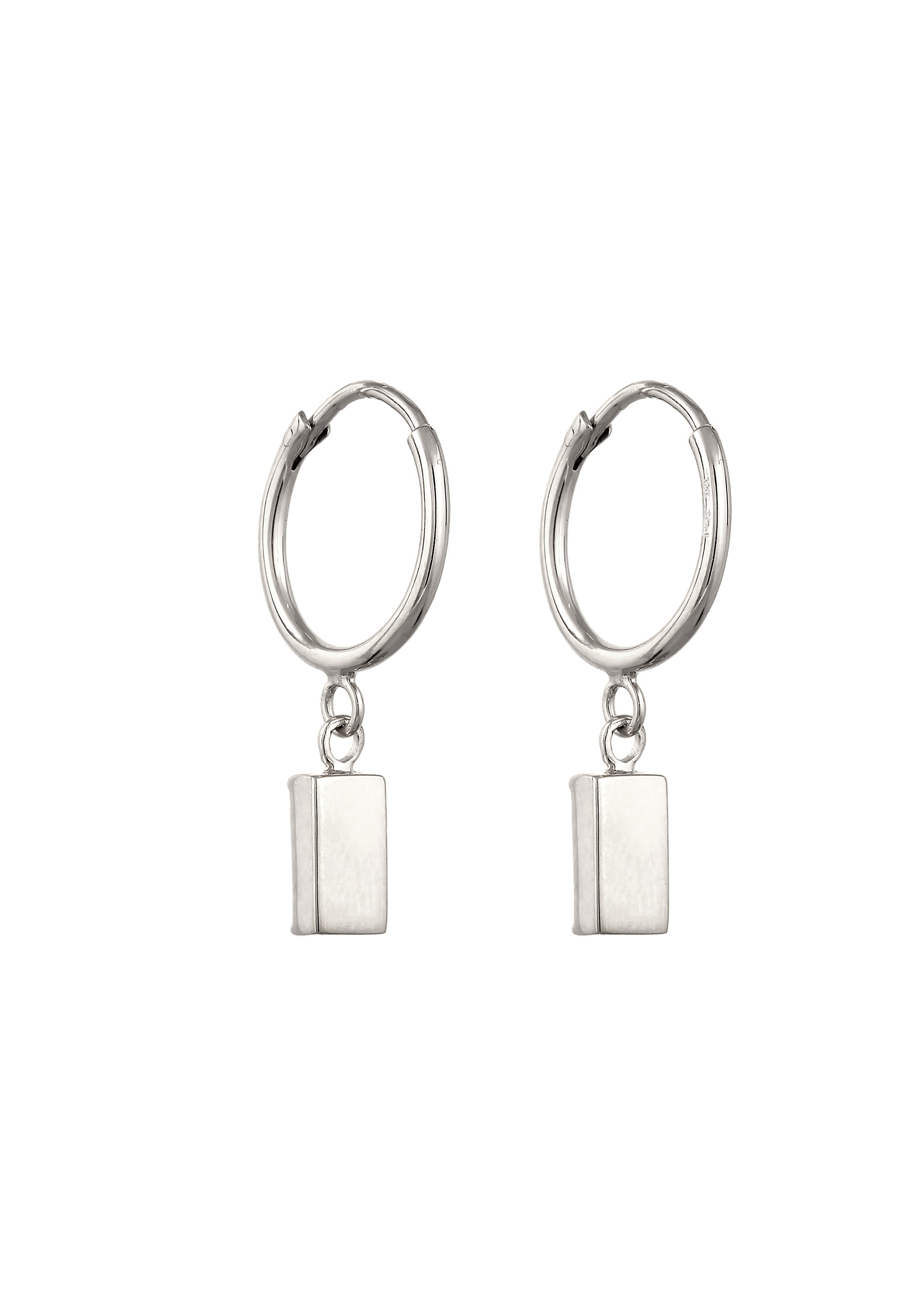 Elli Paar Creolen »Ohrringe Creolen mit Glas Kristalle Blau 925 Sterling Silber«