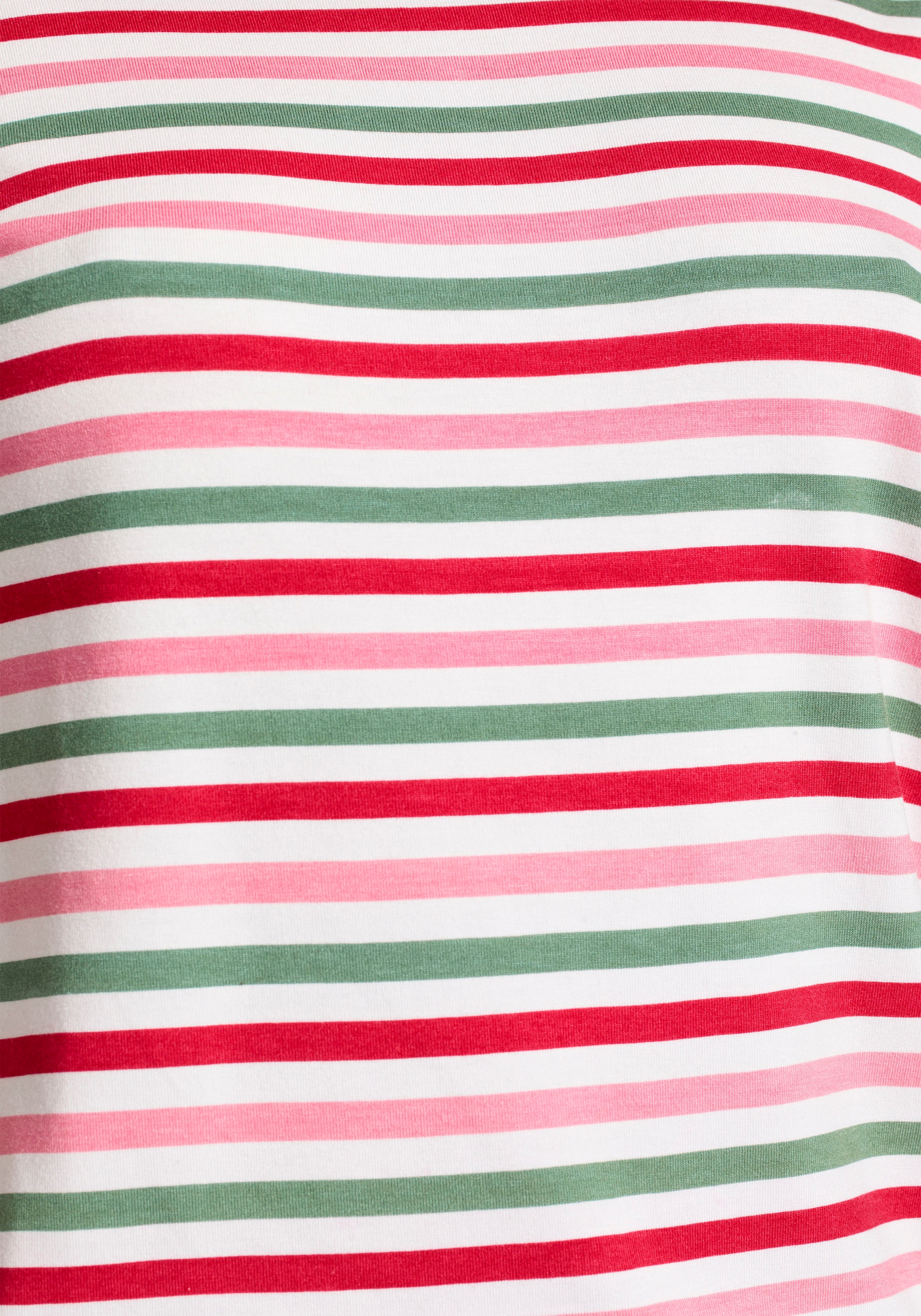 Boysen's Rundhalsshirt, im sommerlichen Streifen-Design mit Herz-Applikation - NEUE KOLLEKTION